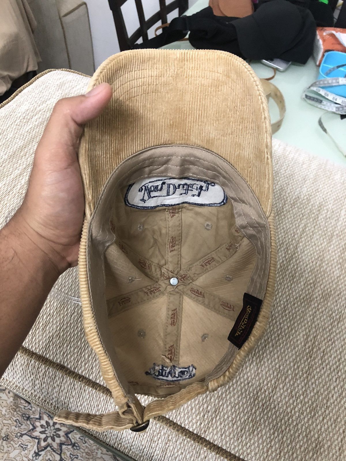Von Dutch Rare❗️Vintage Von Ducth Corduroy Brown Cap Size ONE SIZE - 7 Thumbnail