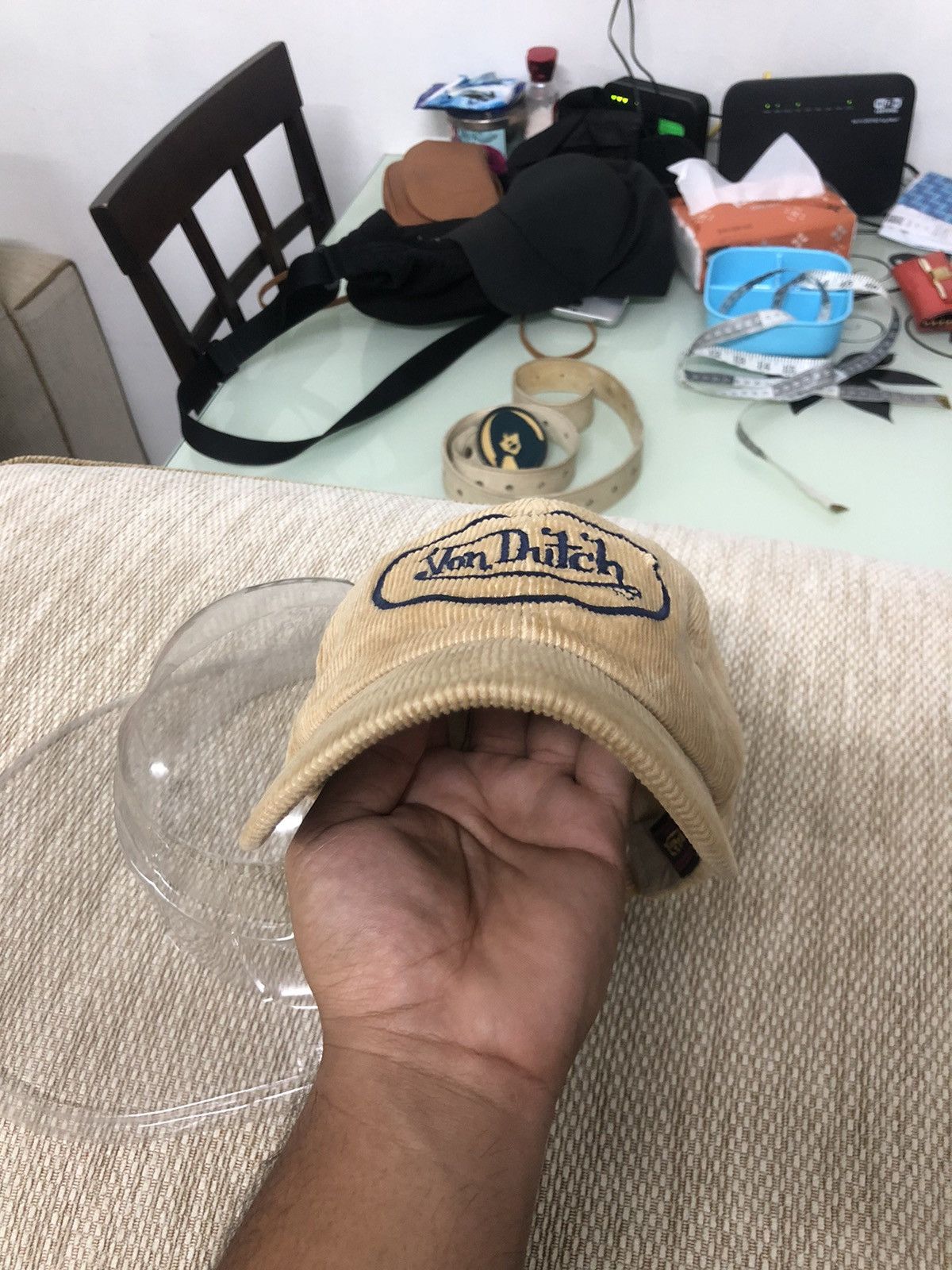Von Dutch Rare❗️Vintage Von Ducth Corduroy Brown Cap Size ONE SIZE - 11 Thumbnail