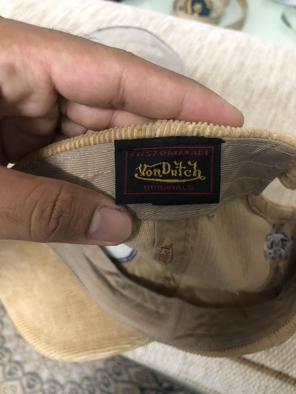 Von Dutch Rare❗️Vintage Von Ducth Corduroy Brown Cap Size ONE SIZE - 8 Thumbnail