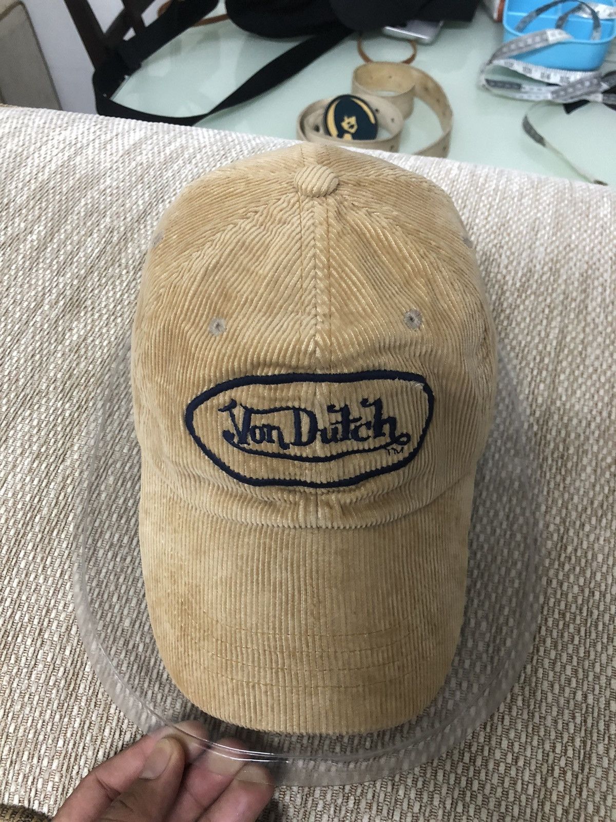 Von Dutch Rare❗️Vintage Von Ducth Corduroy Brown Cap Size ONE SIZE - 2 Thumbnail