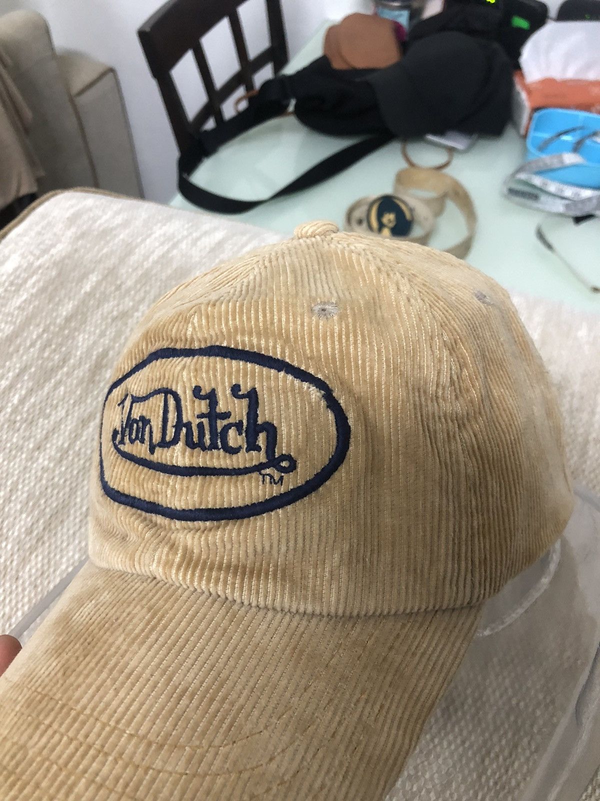 Von Dutch Rare❗️Vintage Von Ducth Corduroy Brown Cap Size ONE SIZE - 3 Thumbnail