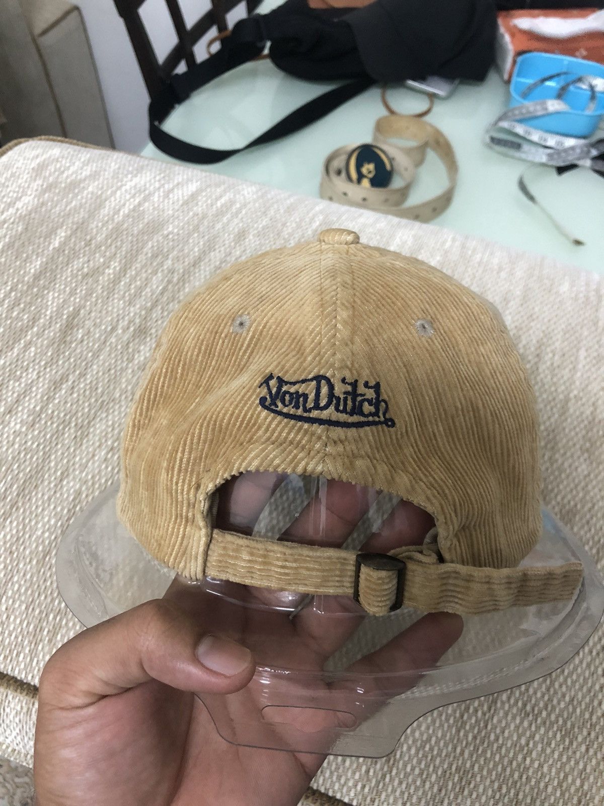 Von Dutch Rare❗️Vintage Von Ducth Corduroy Brown Cap Size ONE SIZE - 5 Thumbnail