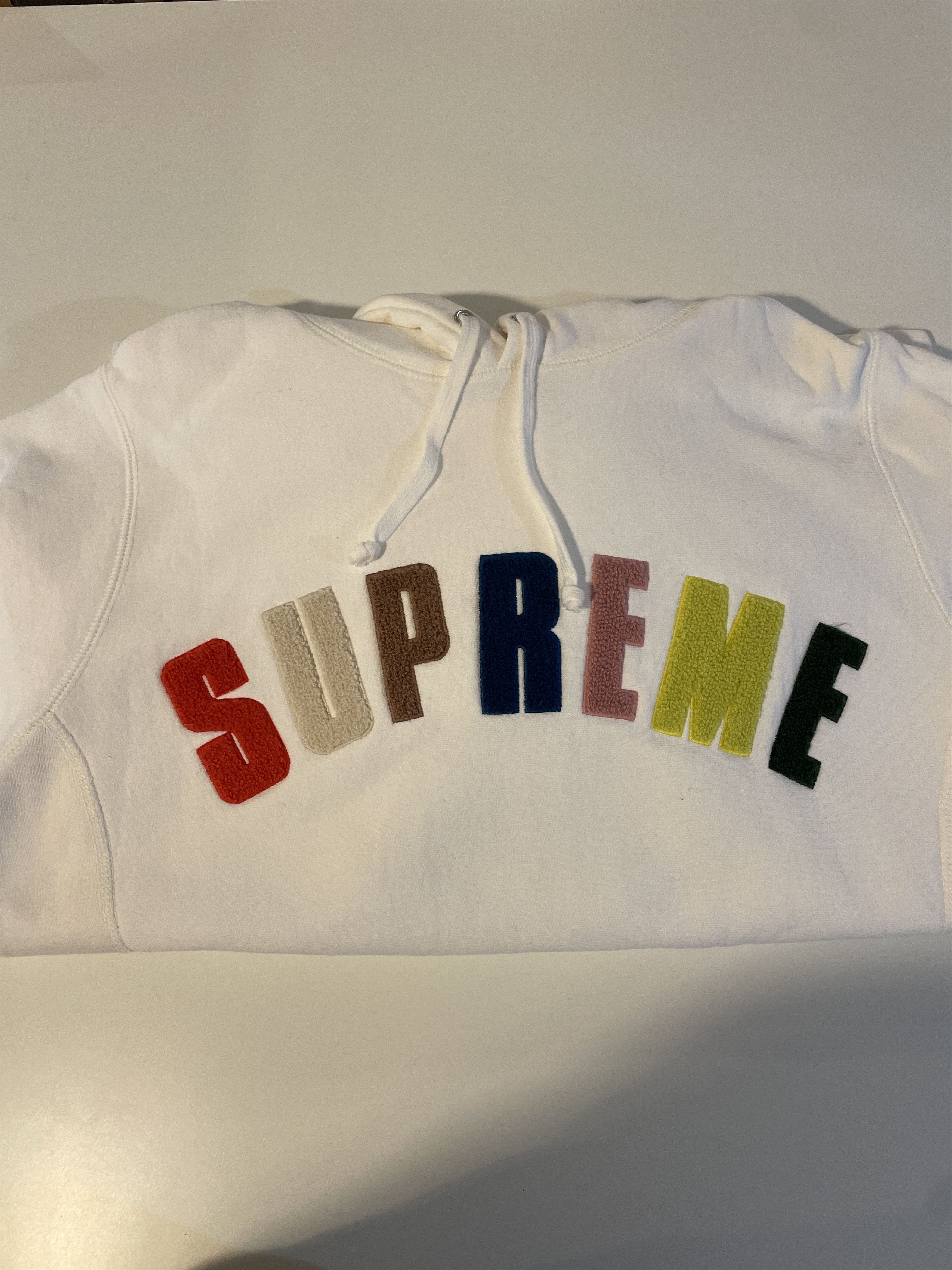 Supreme chenille arc logo deals