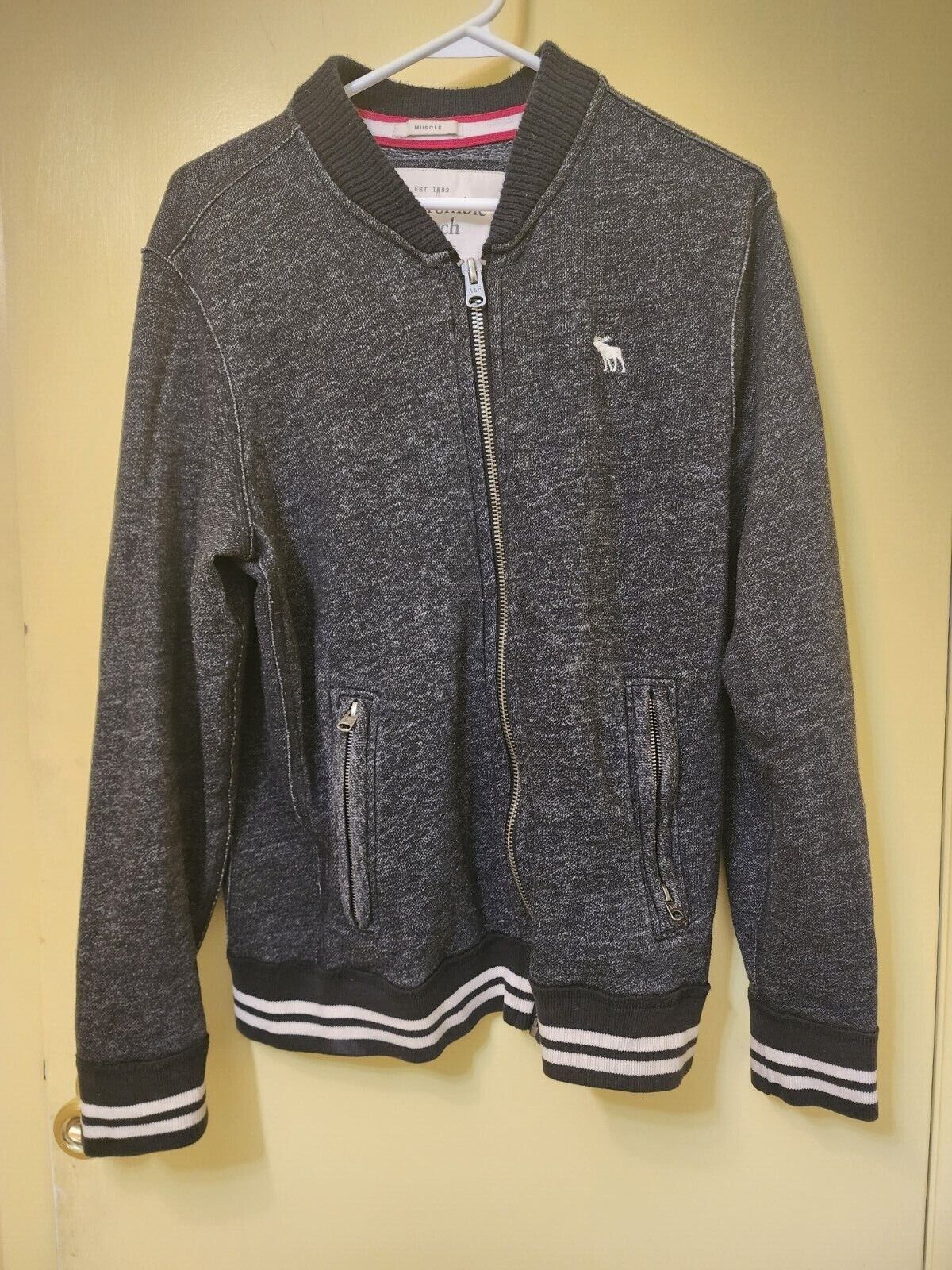 Abercrombie & Fitch Abercrombie Muscle Long Sleeve Full Zip Hoodie