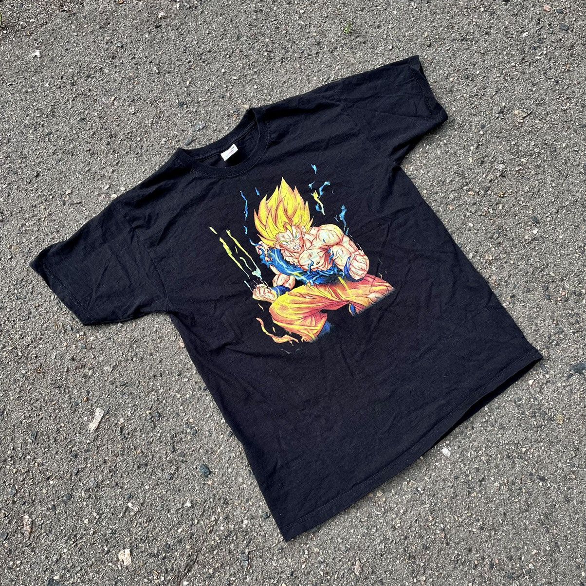 Vintage Vintage 90s Dragon Ball Z Anime Graphic Tee Black Bleached S Size US S / EU 44-46 / 1 - 4 Thumbnail
