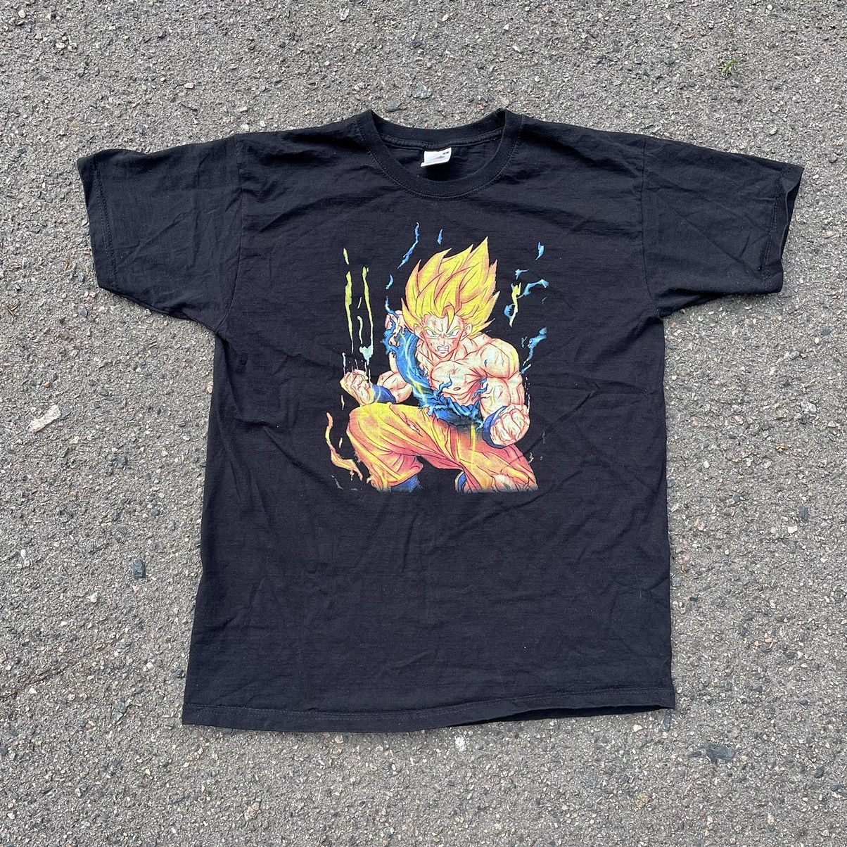 Vintage Vintage 90s Dragon Ball Z Anime Graphic Tee Black Bleached S Size US S / EU 44-46 / 1 - 1 Thumbnail
