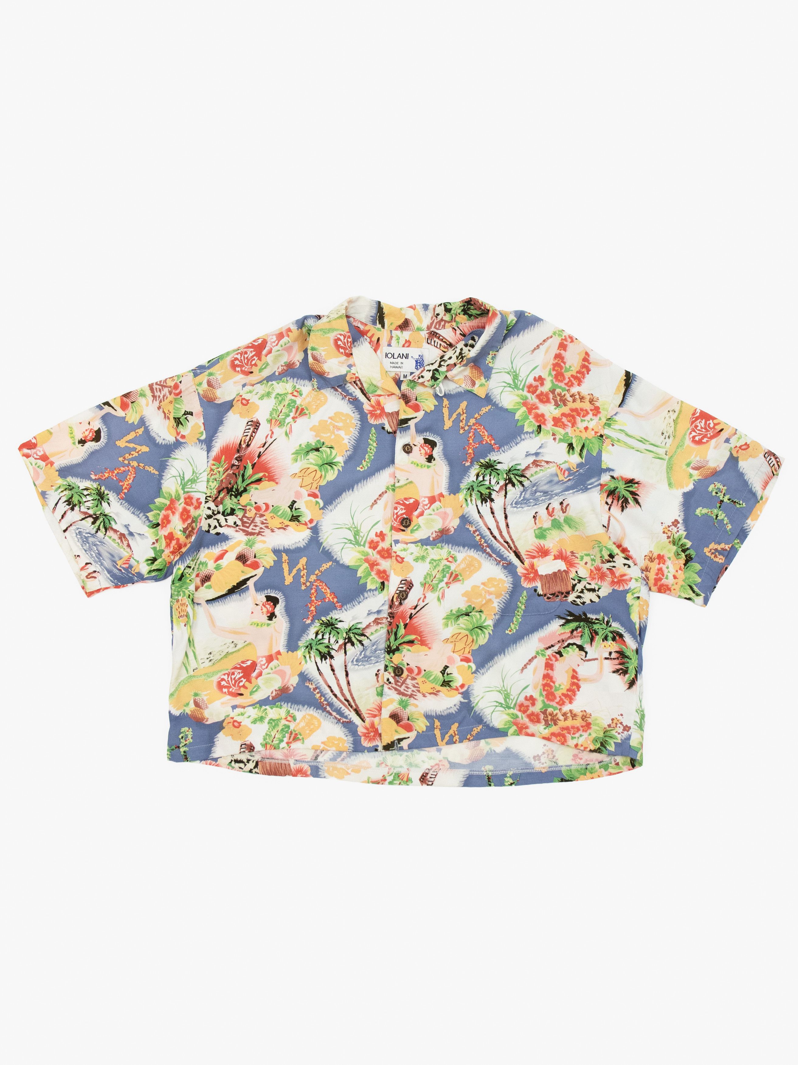 Vintage 60s Boxy Loop Collar Hawaiian Shirt Size US M / EU 48-50 / 2 - 1 Thumbnail