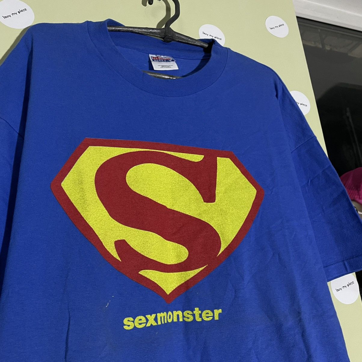 Vintage Vintage 90s Superman Graphic Tee Humor Streetwear Blue XL Size US XL / EU 56 / 4 - 5 Thumbnail