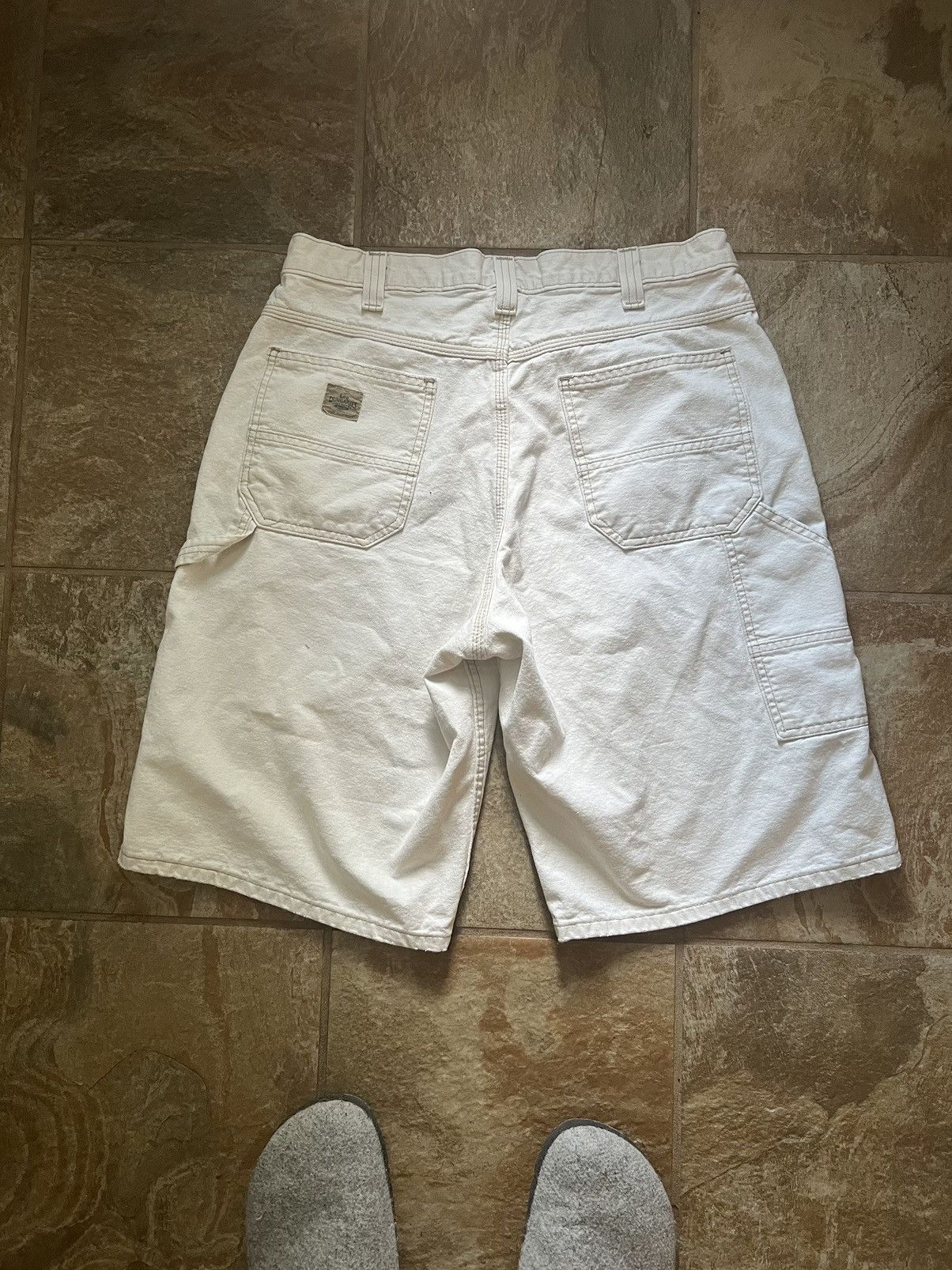 Lee Vintage white/cream Lee Dungarees jorts Size US 34 / EU 50 - 2 Thumbnail