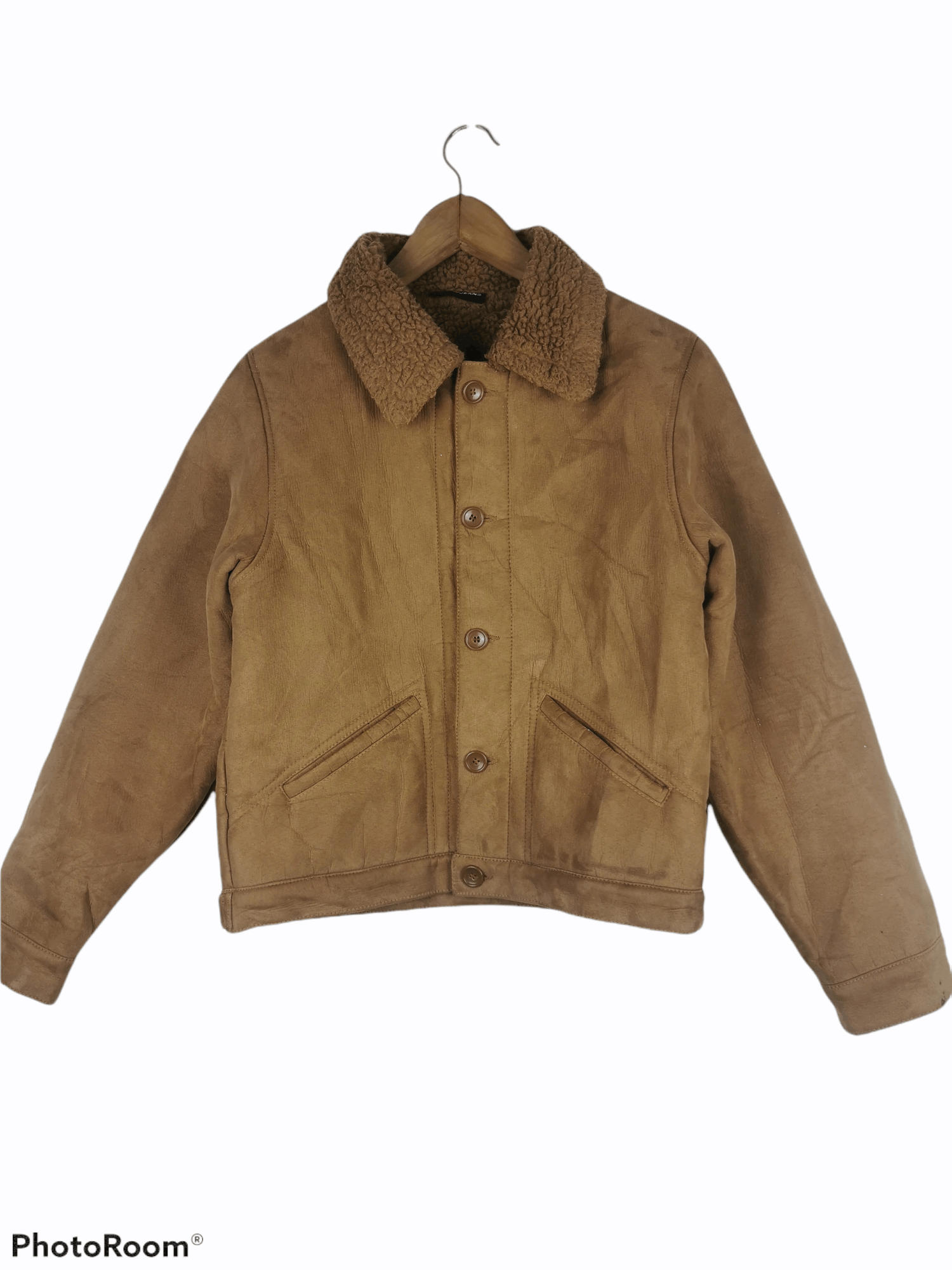 DKNY DKNY Suede Fleece Lining Jacket Size US M / EU 48-50 / 2 - 1 Thumbnail