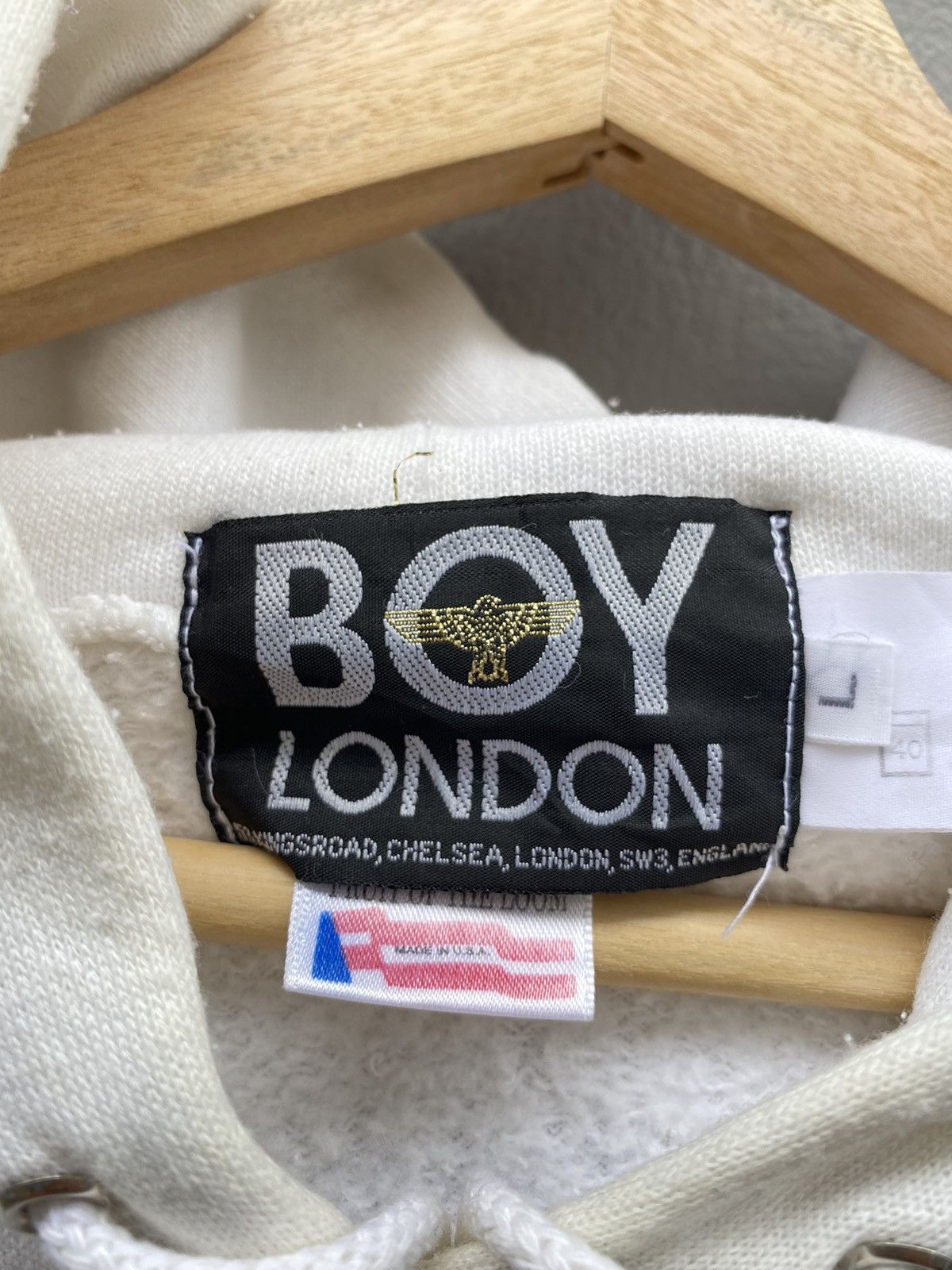 Boy London × Seditionaries × Vintage 💥Vintage RARE 90s “BOY LONDON” Punk Riot / Skinheads Hoodie Size US L / EU 52-54 / 3 - 5 Thumbnail