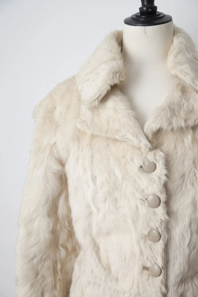 Vintage 1960's goat fur jacket Size S / US 4 / IT 40 - 2 Thumbnail