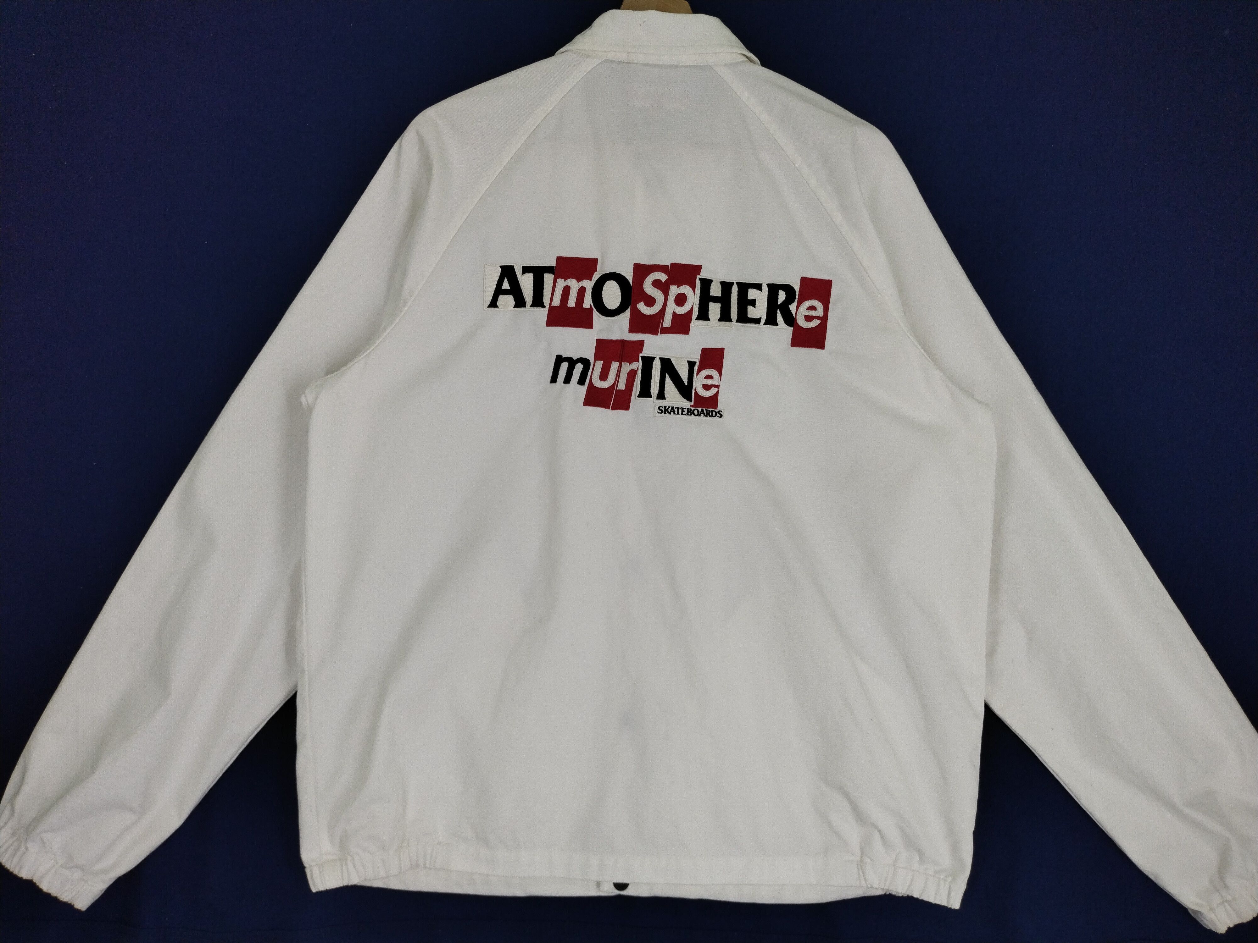 image of Skate Antihero "atmosphere Urine" Twill Jacket in White, Men's (Size Medium)