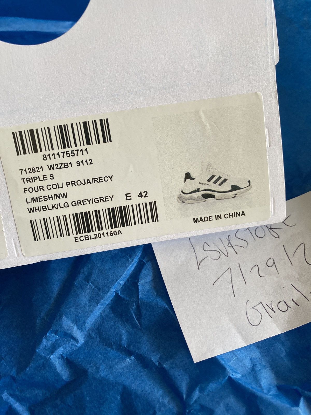 Adidas × Balenciaga Balenciaga adidas Triple S Sneaker White 42 9US Gently Used Size US 9 / EU 42 - 15 Thumbnail
