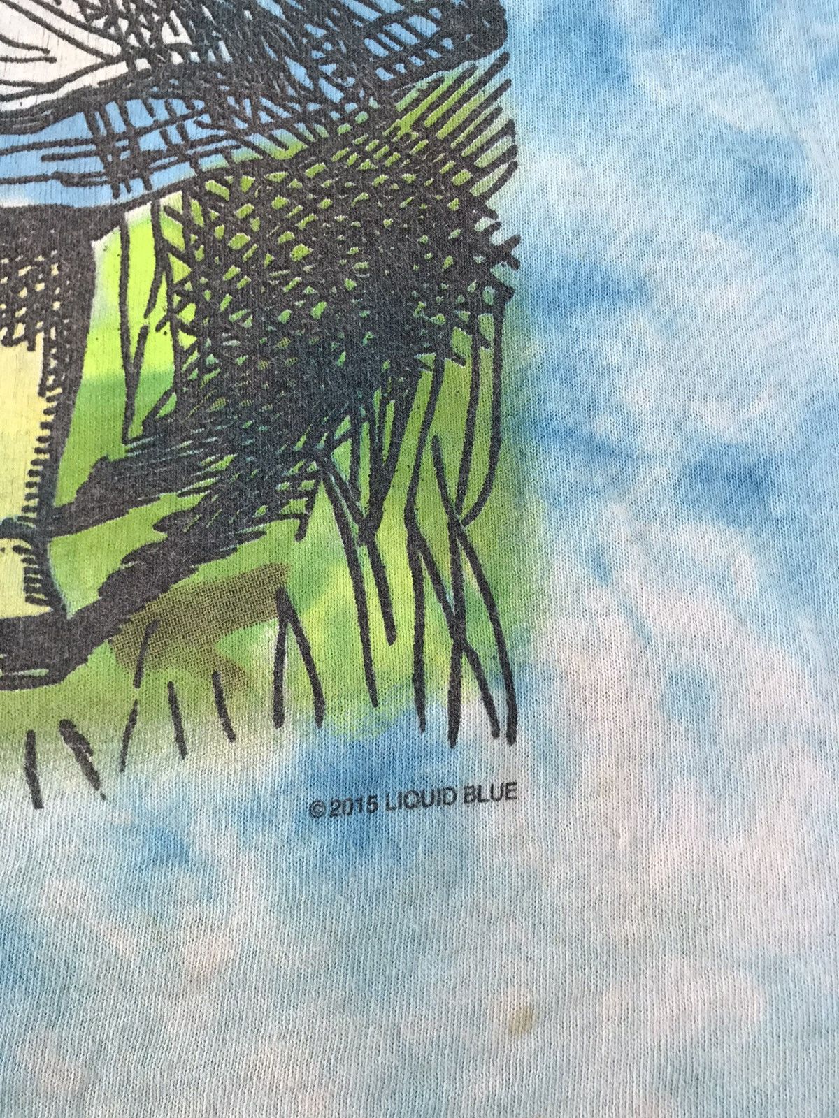 Liquid Blue Alice in Wonderland Tee Hookah Psychedelic All Over Tie Dye Size US XL / EU 56 / 4 - 5 Thumbnail