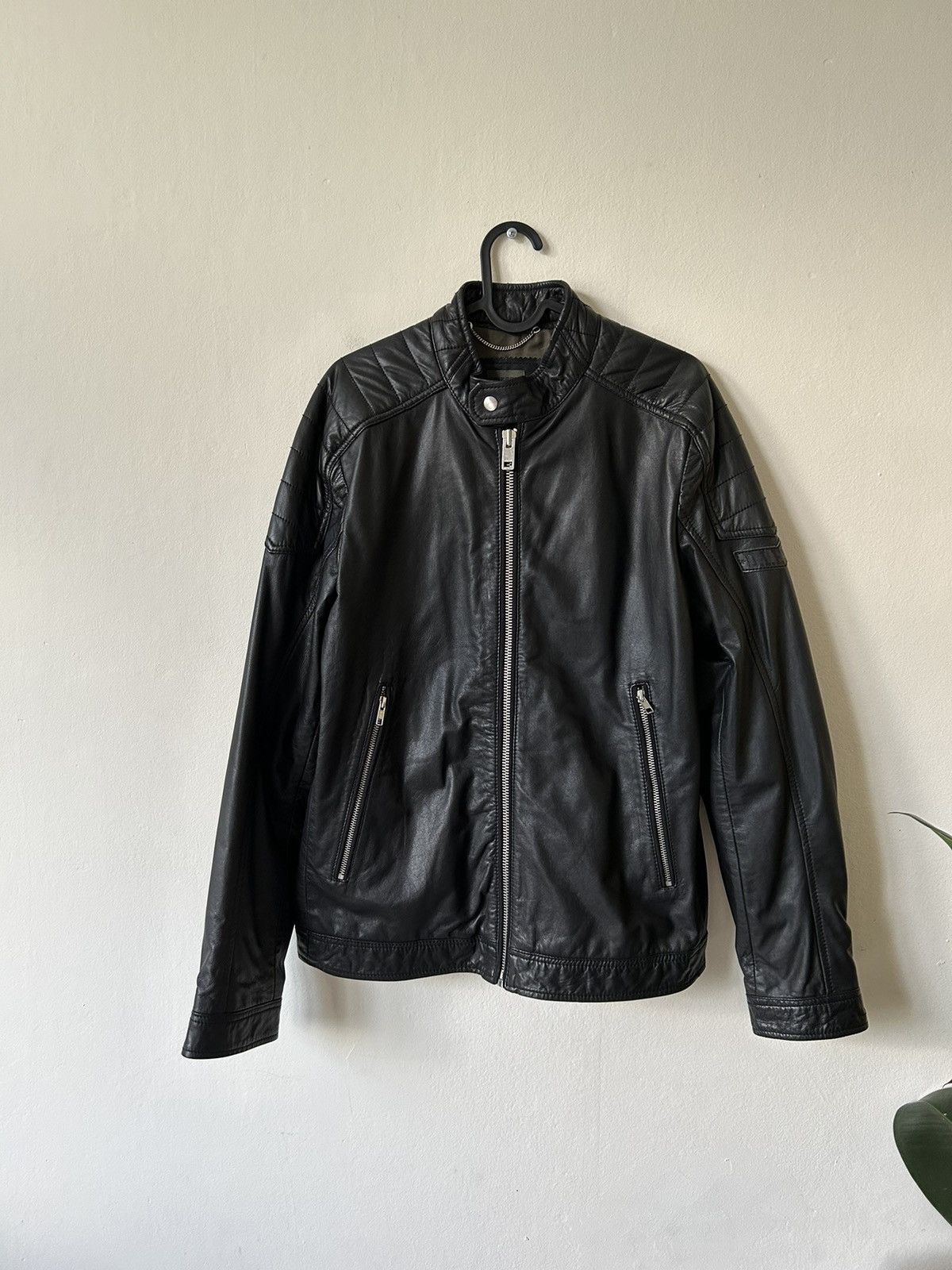 Veste Biker Diesel Homme Taille L - Occasion Très Bon État (Comme Neuf)