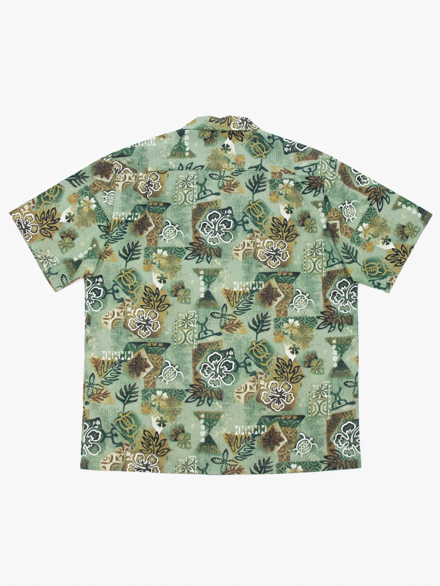 Vintage 70s 'Turtles and Flowers' Hawaiian Shirt Size US L / EU 52-54 / 3 - 2 Thumbnail