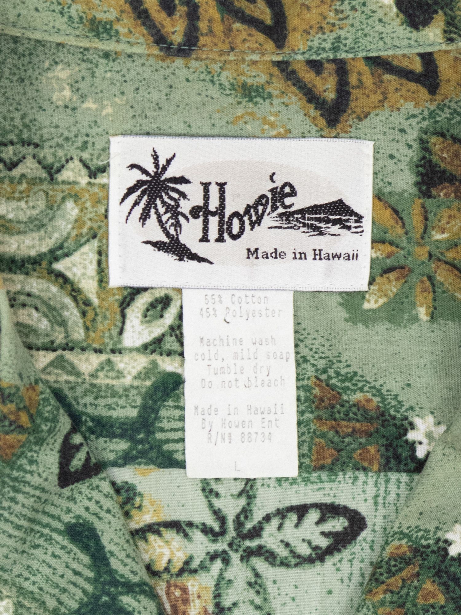 Vintage 70s 'Turtles and Flowers' Hawaiian Shirt Size US L / EU 52-54 / 3 - 3 Thumbnail