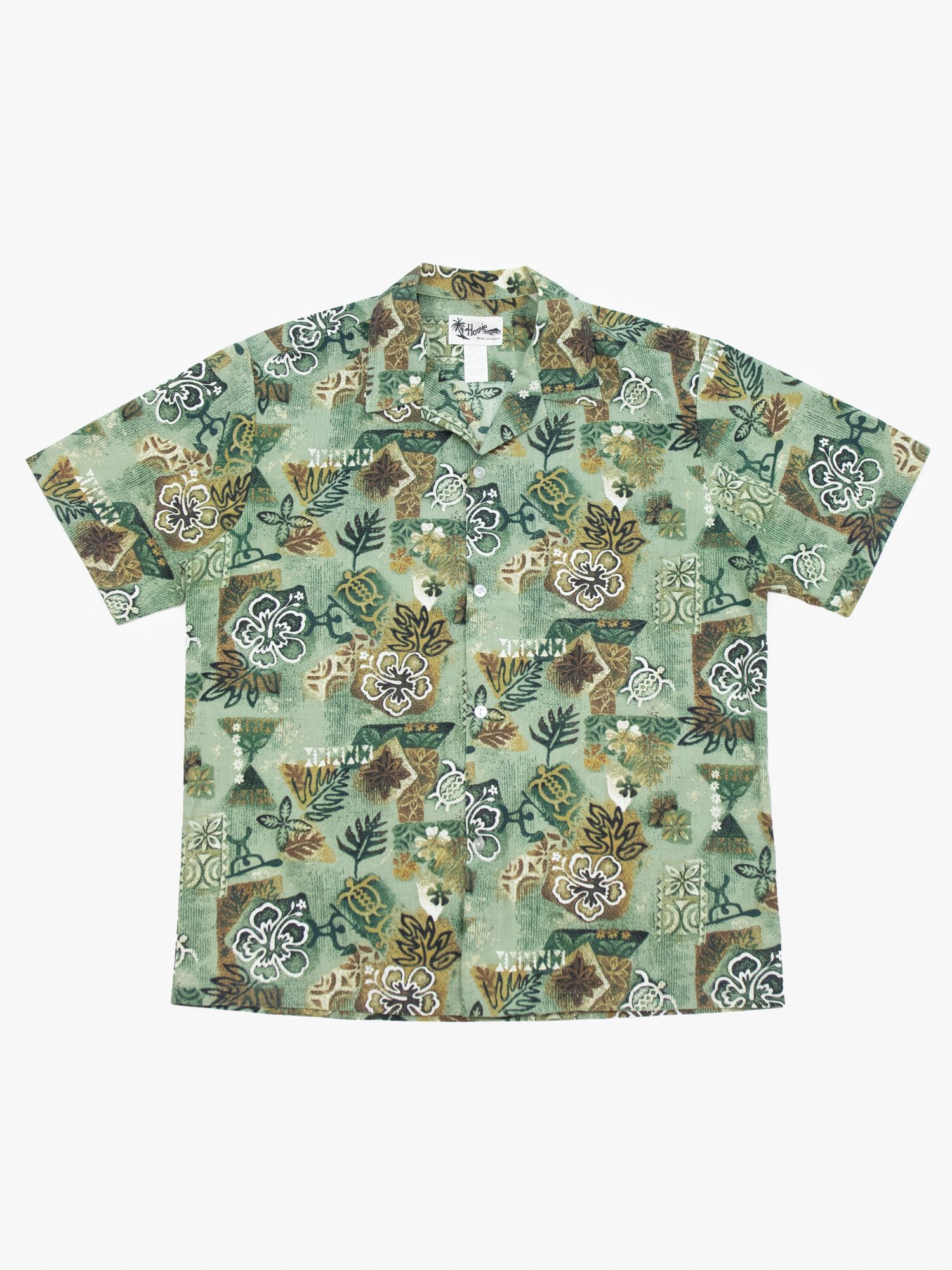 Vintage 70s 'Turtles and Flowers' Hawaiian Shirt Size US L / EU 52-54 / 3 - 1 Thumbnail