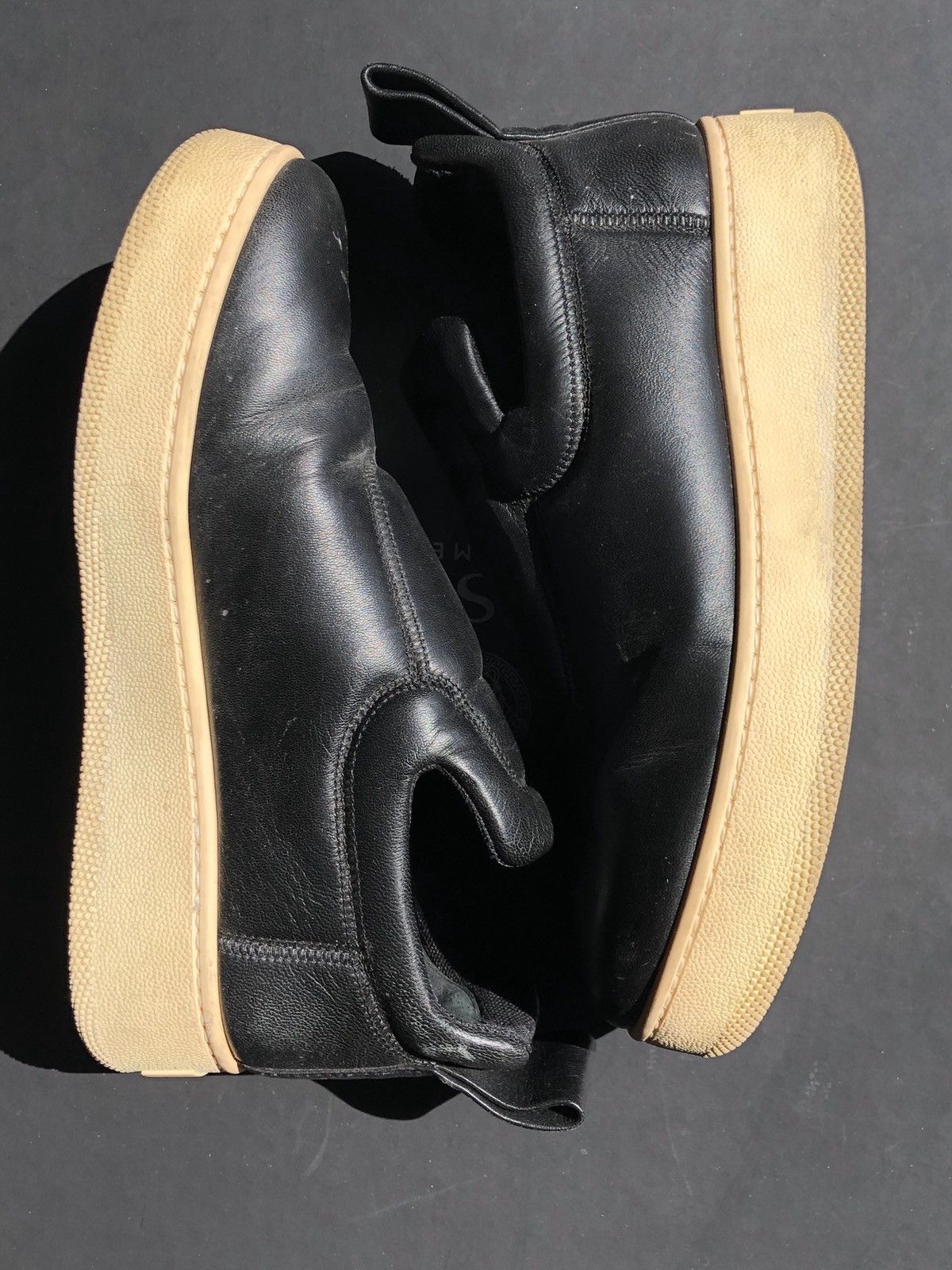 Celine Phoebe Philo Black Pull On Stretch Nappa Slip On Sneaker Size US 7 / IT 37 - 4 Thumbnail