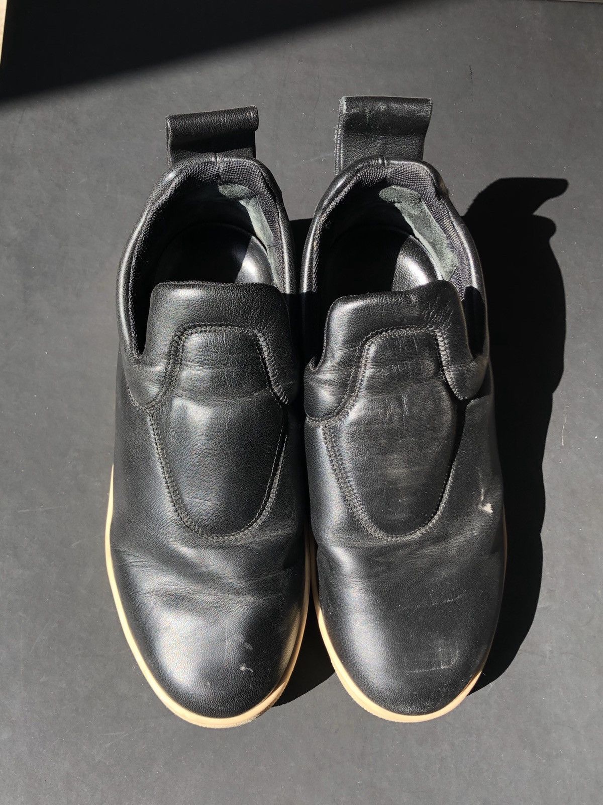 Celine Phoebe Philo Black Pull On Stretch Nappa Slip On Sneaker Size US 7 / IT 37 - 2 Thumbnail