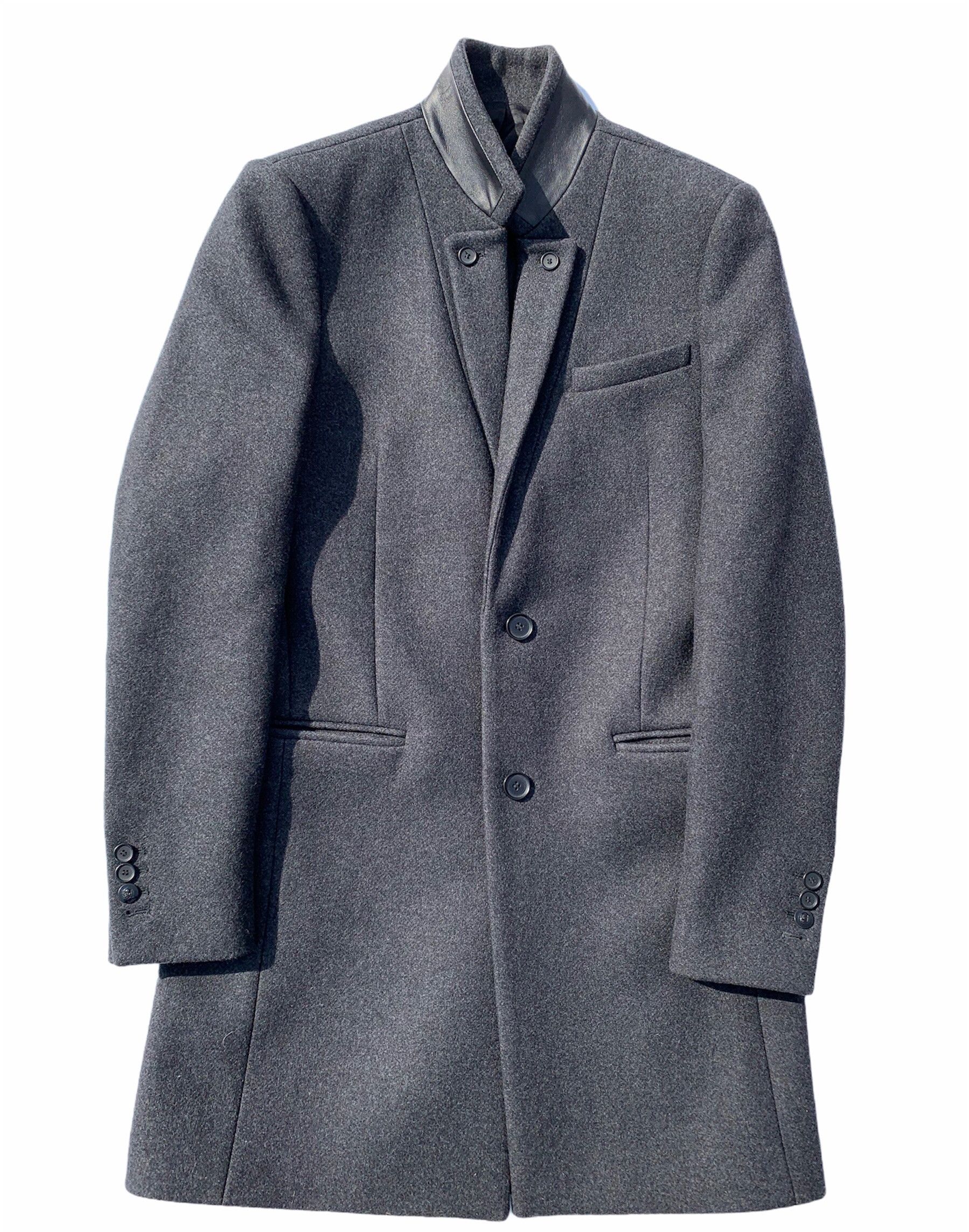 The Kooples The Kooples Mandarin Collar Cashmere Blend Coat Size US S / EU 44-46 / 1 - 4 Thumbnail