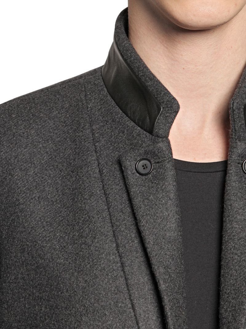The Kooples The Kooples Mandarin Collar Cashmere Blend Coat Size US S / EU 44-46 / 1 - 3 Thumbnail
