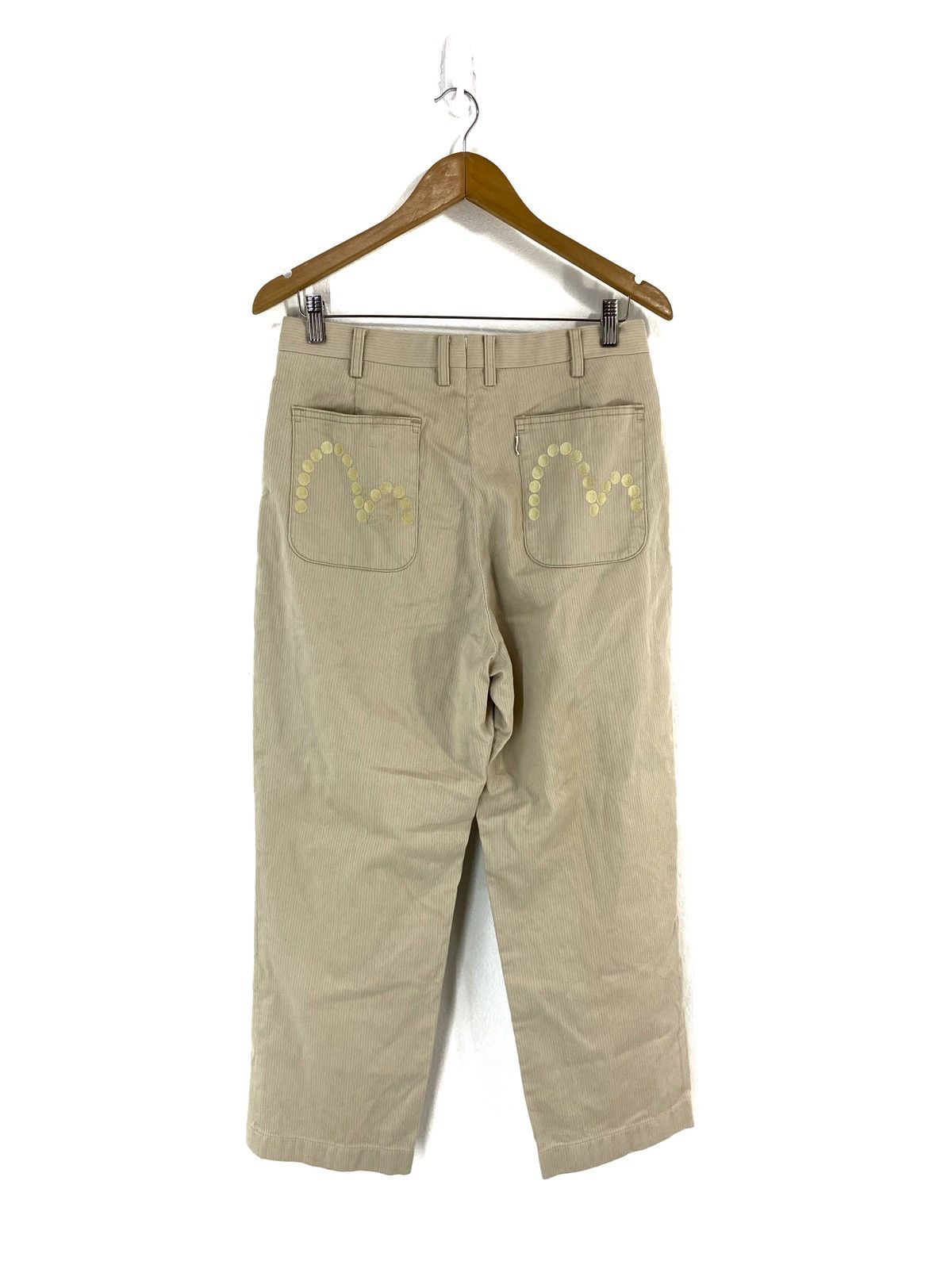 Evisu Evisu Casual Pants Stripe Design Back Logo Pocket Size US 31 - 2 Thumbnail