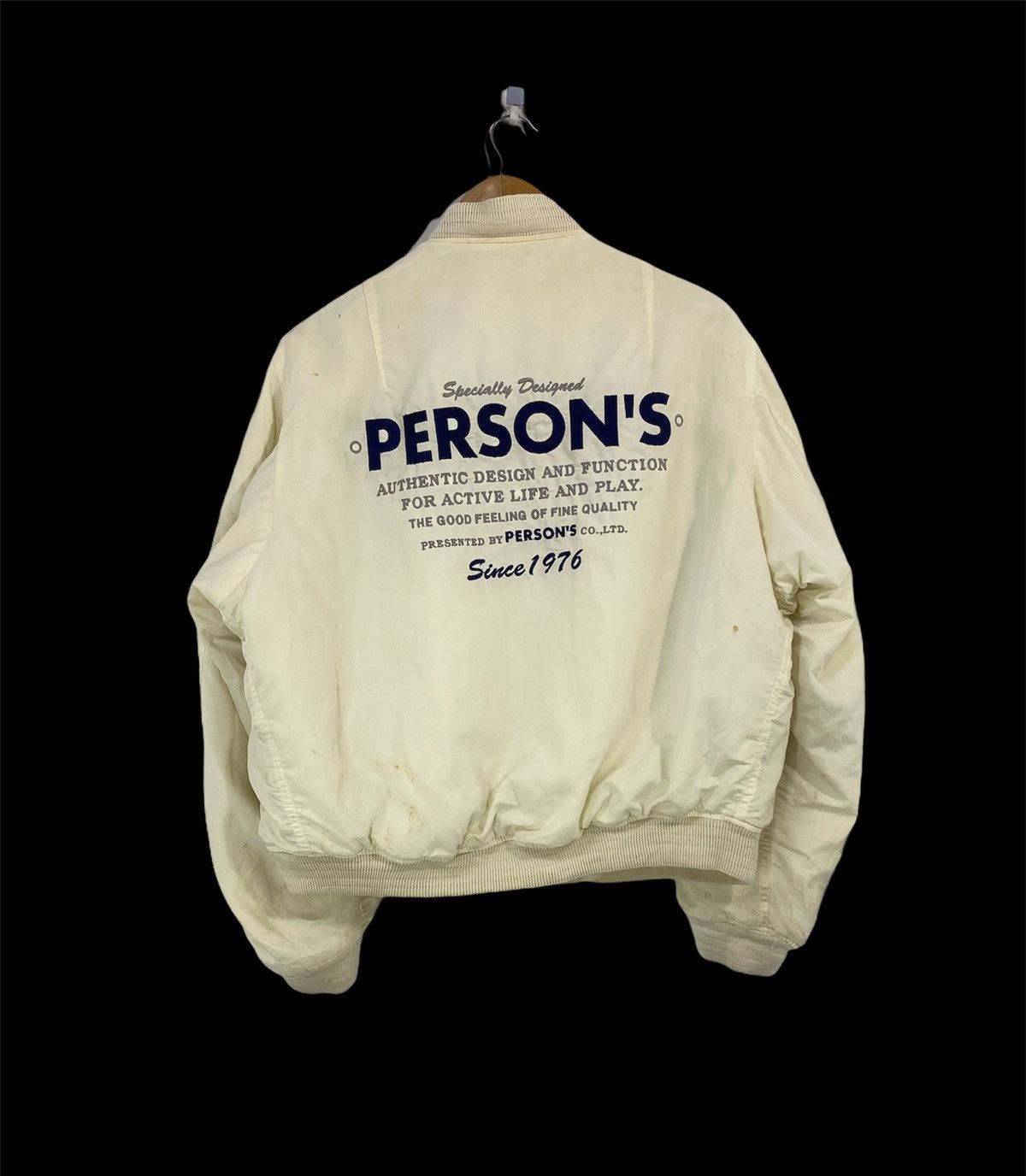 PERSON'S Vintage Person’s Ma-1 Bomber Jacket Special Design Rare Size US M / EU 48-50 / 2 - 1 Thumbnail
