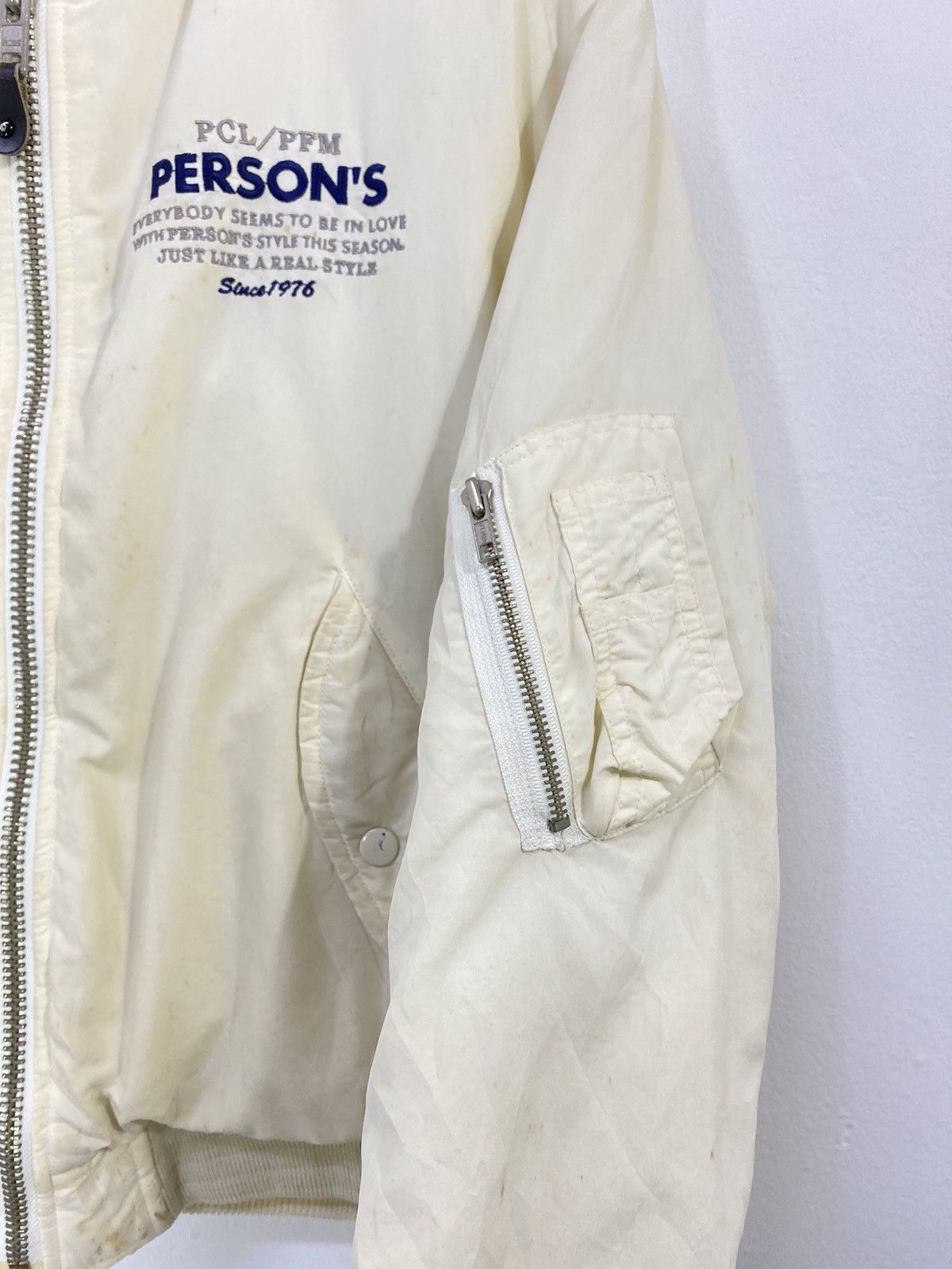 PERSON'S Vintage Person’s Ma-1 Bomber Jacket Special Design Rare Size US M / EU 48-50 / 2 - 5 Thumbnail