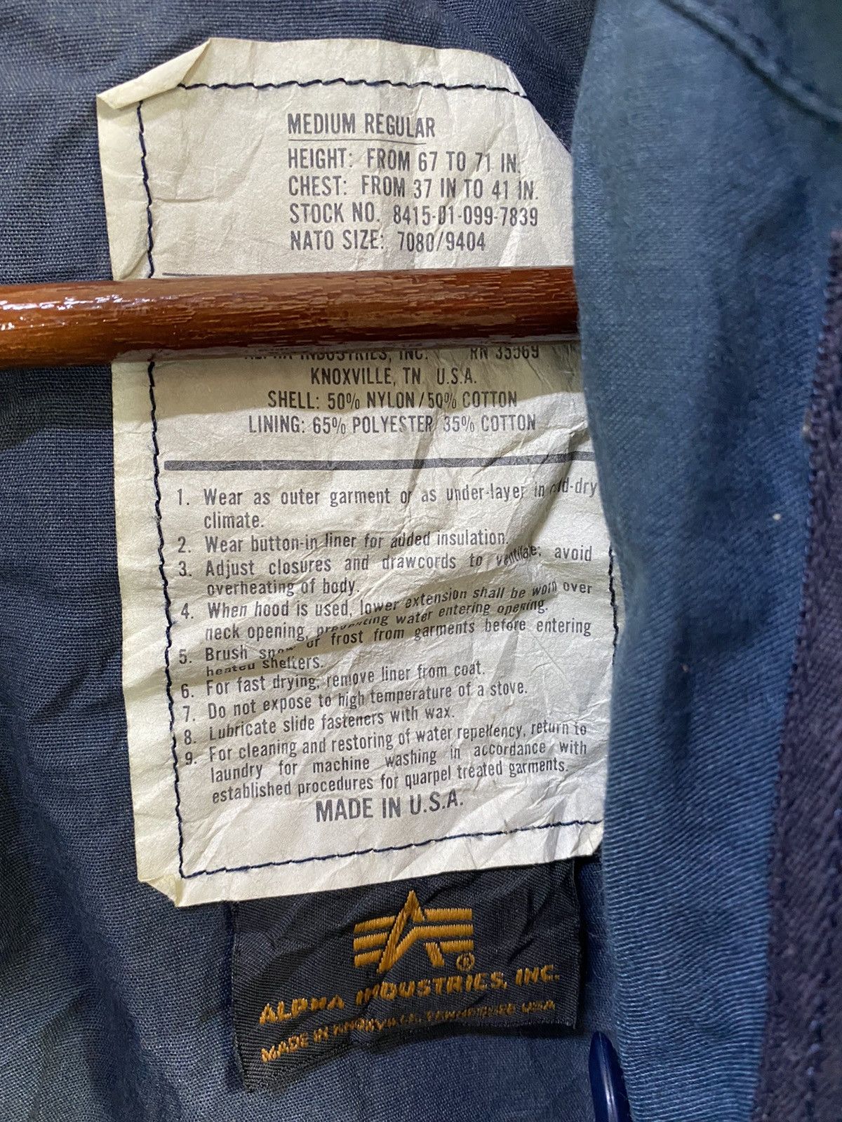 Alpha Industries Alpha Industries Taxi Driver Robert De Niro Military Jacket Size US M / EU 48-50 / 2 - 6 Thumbnail