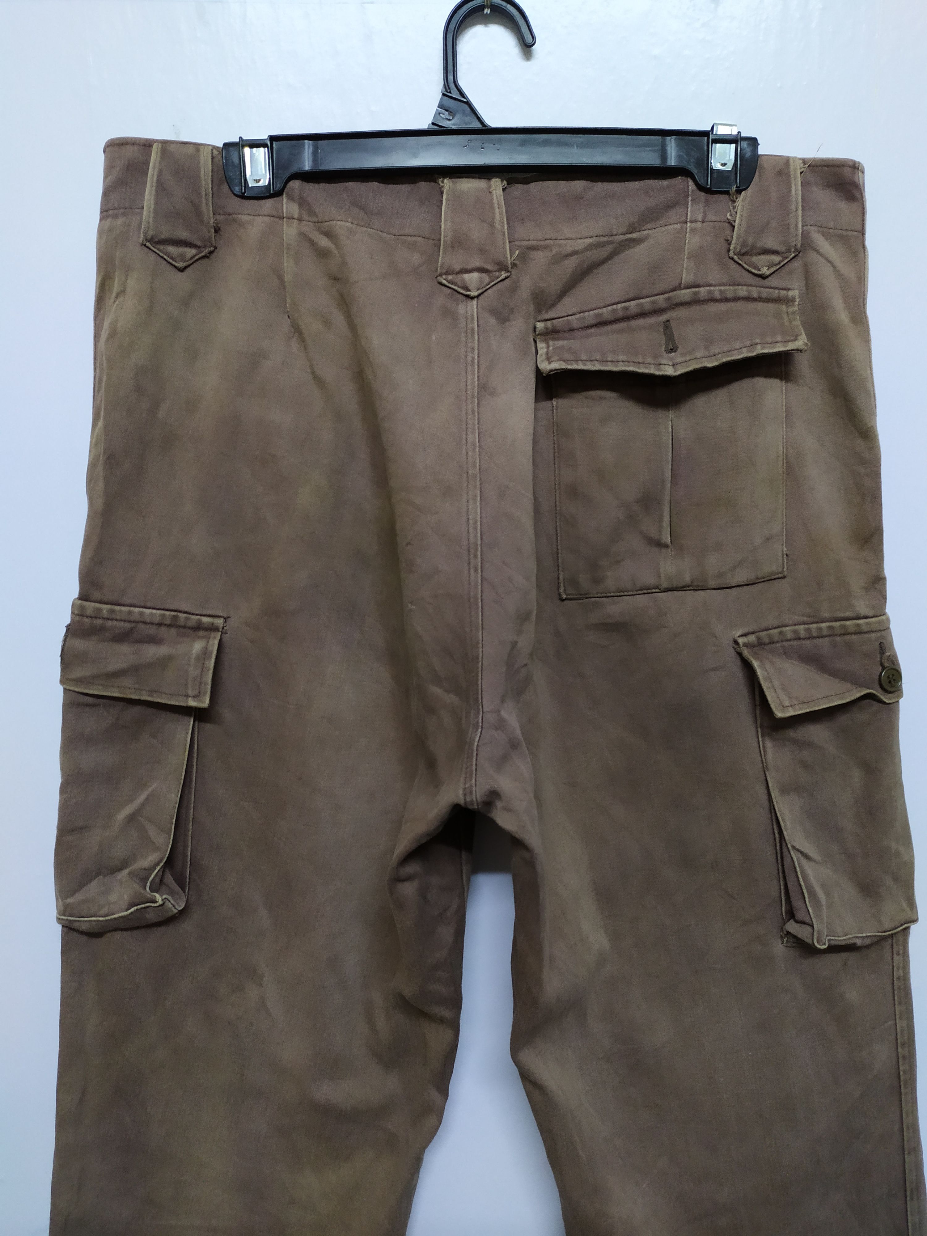 Japanese Brand JAPANESE BRAND FADED BROWN BAGGY WORKWEAR CARGO PANTS Size US 34 / EU 50 - 5 Thumbnail