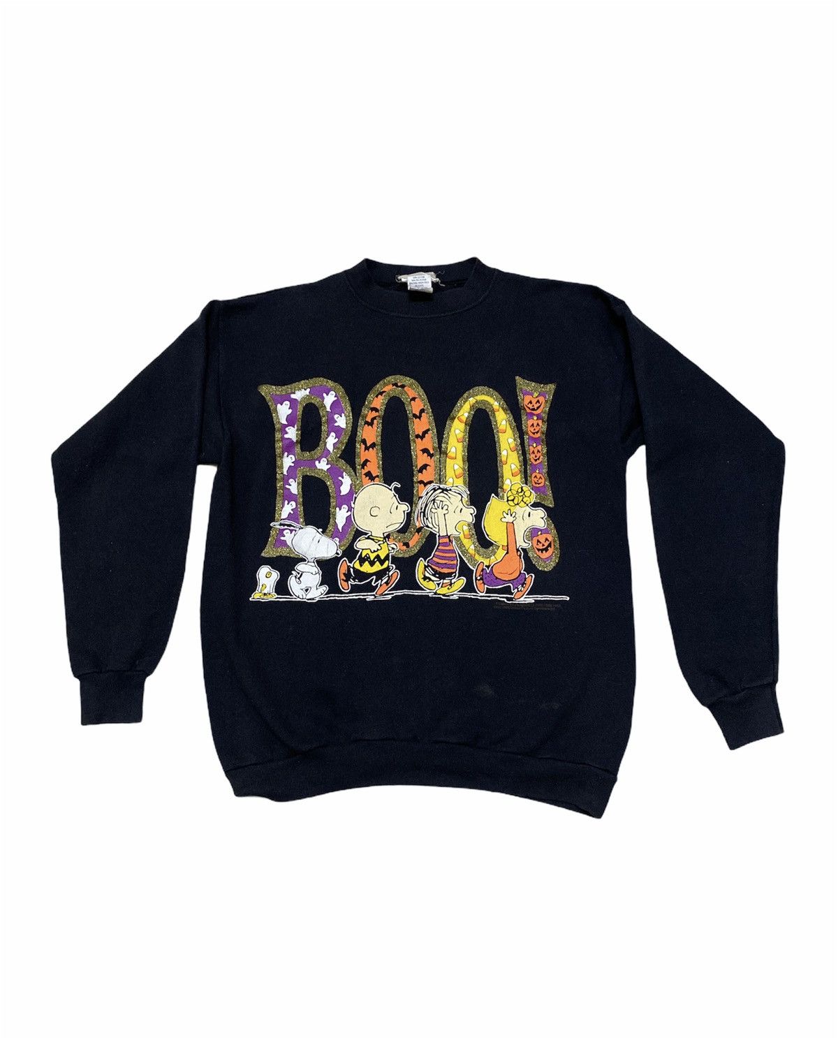 Vintage Vintage 90’s BOO! Peanut Halloween Theme Sweatshirt Design Grailed