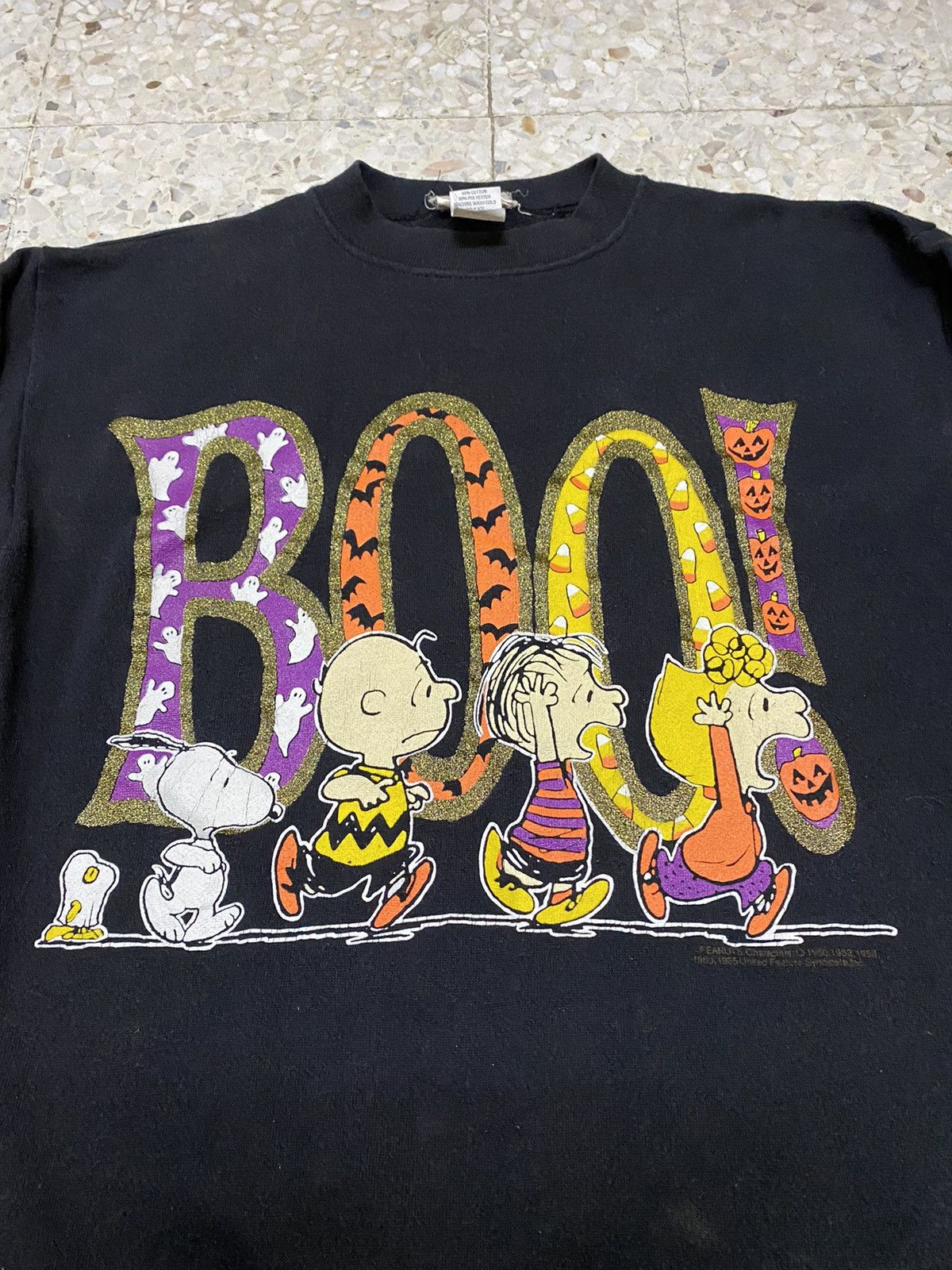 Cartoon Network Vintage 90’s BOO! Peanut Halloween Theme Sweatshirt Design Size US L / EU 52-54 / 3 - 5 Thumbnail