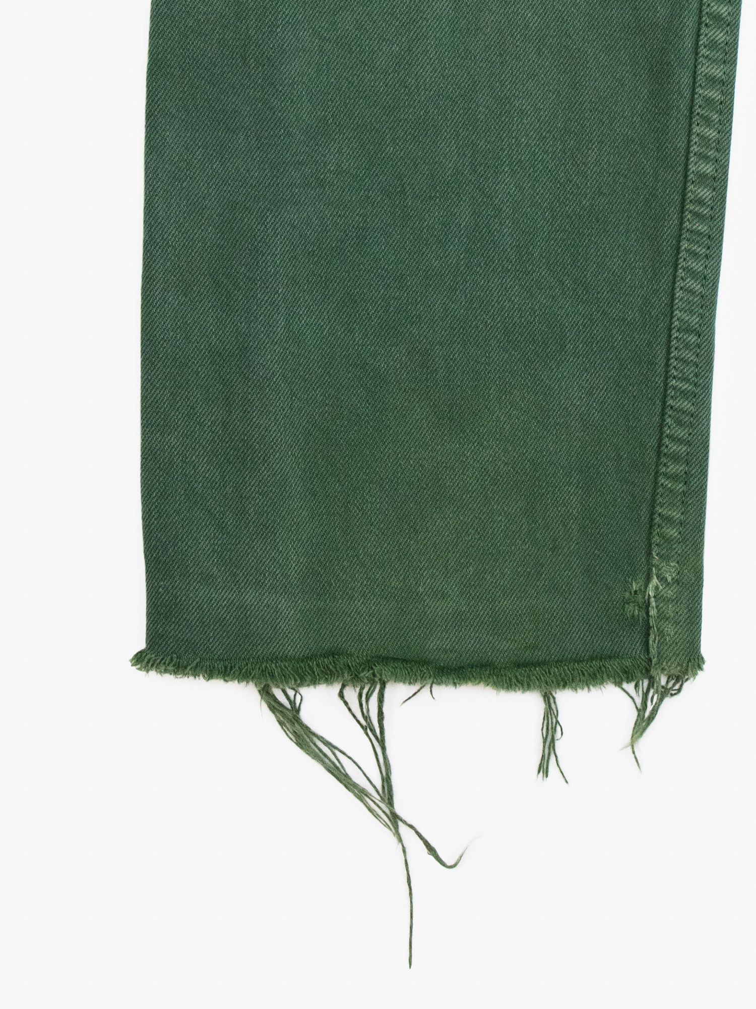 Levi's × Vintage 90s Levis 501 Faded Overdyed Green Flared Raw Hem Jeans Size US 32 / EU 48 - 8 Thumbnail