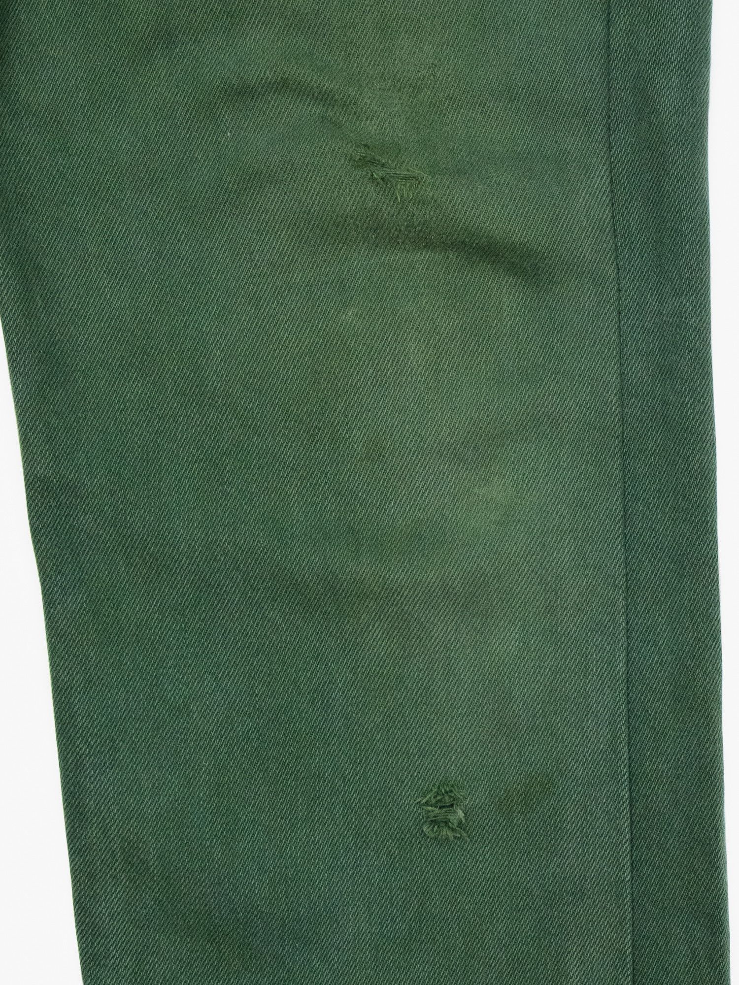Levi's × Vintage 90s Levis 501 Faded Overdyed Green Flared Raw Hem Jeans Size US 32 / EU 48 - 9 Thumbnail