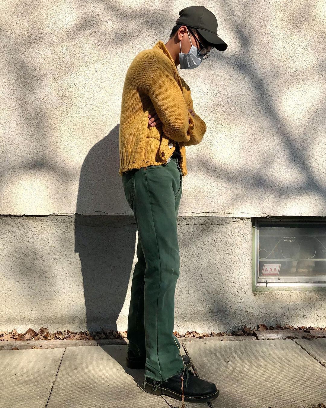 Levi's × Vintage 90s Levis 501 Faded Overdyed Green Flared Raw Hem Jeans Size US 32 / EU 48 - 10 Thumbnail