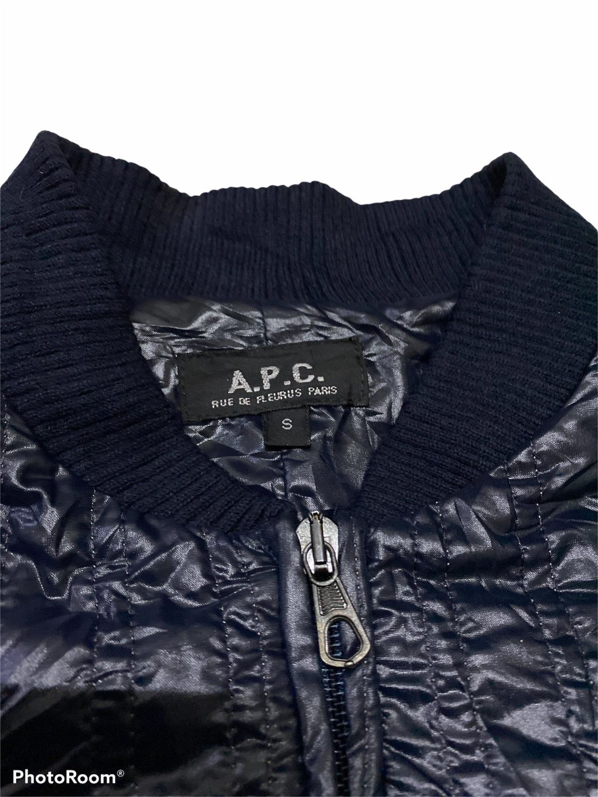 A.P.C. A.P.C. Quilted Jacket Dark Blue Nice Design Size US S / EU 44-46 / 1 - 4 Thumbnail