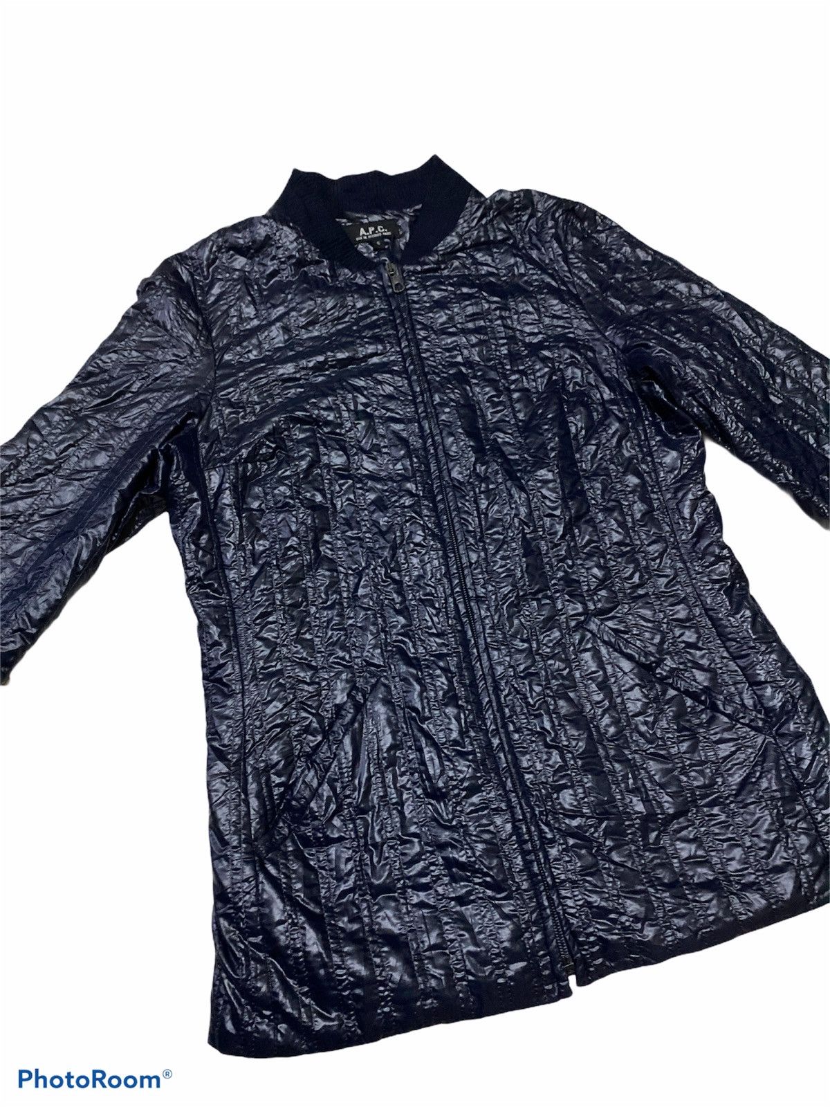 A.P.C. A.P.C. Quilted Jacket Dark Blue Nice Design Size US S / EU 44-46 / 1 - 3 Thumbnail