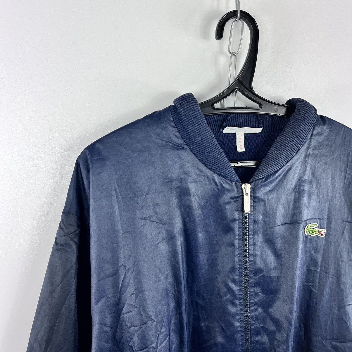 Lacoste × Vintage Vtg Lacoste Nylon Bomber Jacket Embroidery Logo Navy Size XL Size US XL / EU 56 / 4 - 2 Thumbnail