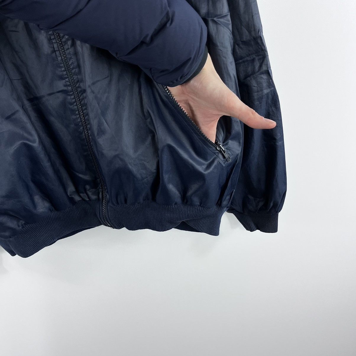 Lacoste × Vintage Vtg Lacoste Nylon Bomber Jacket Embroidery Logo Navy Size XL Size US XL / EU 56 / 4 - 5 Thumbnail