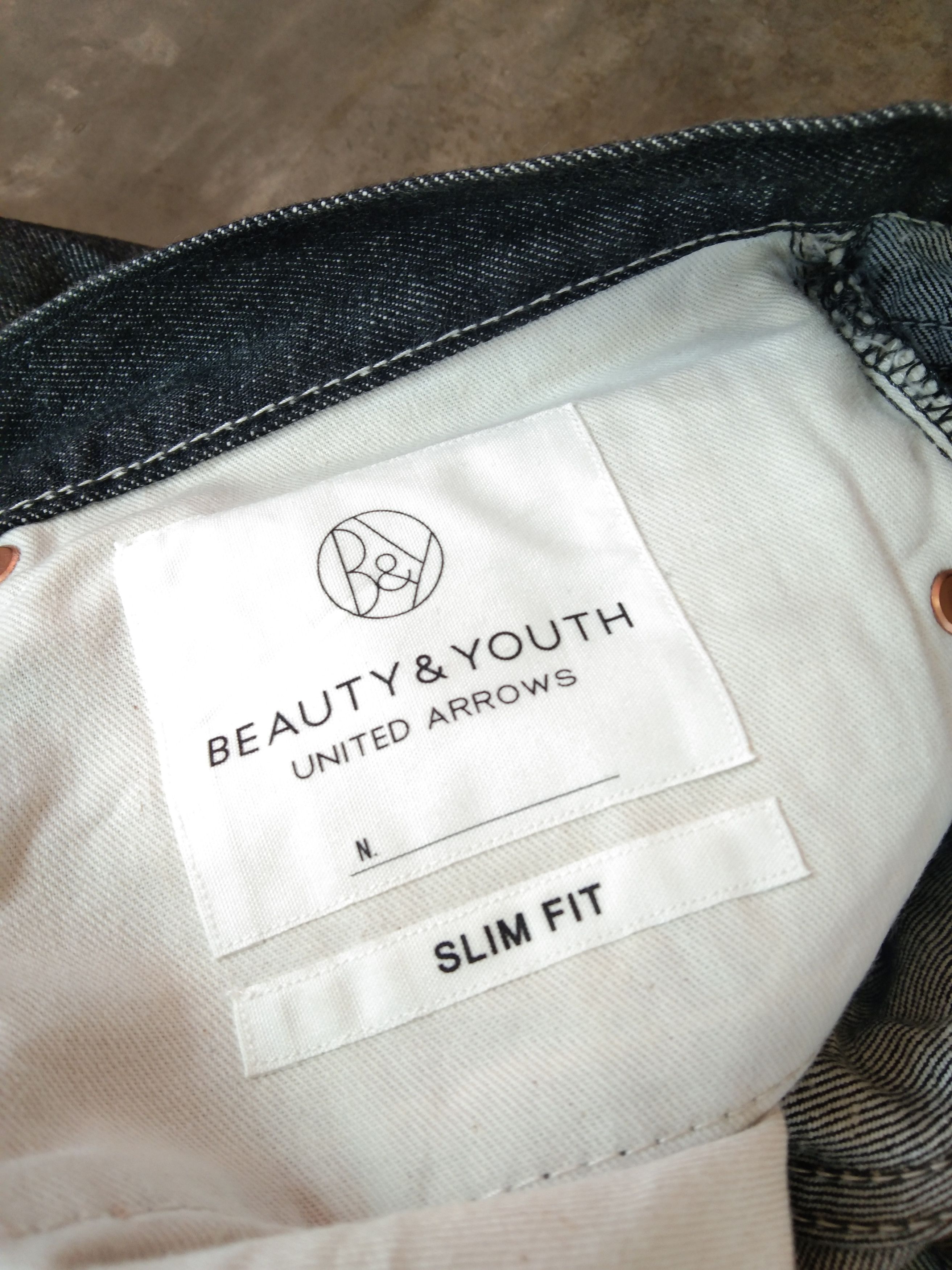 Japanese Brand Beauty & Youth Blue Denim Jeans 33x34 Size US 33 - 8 Thumbnail