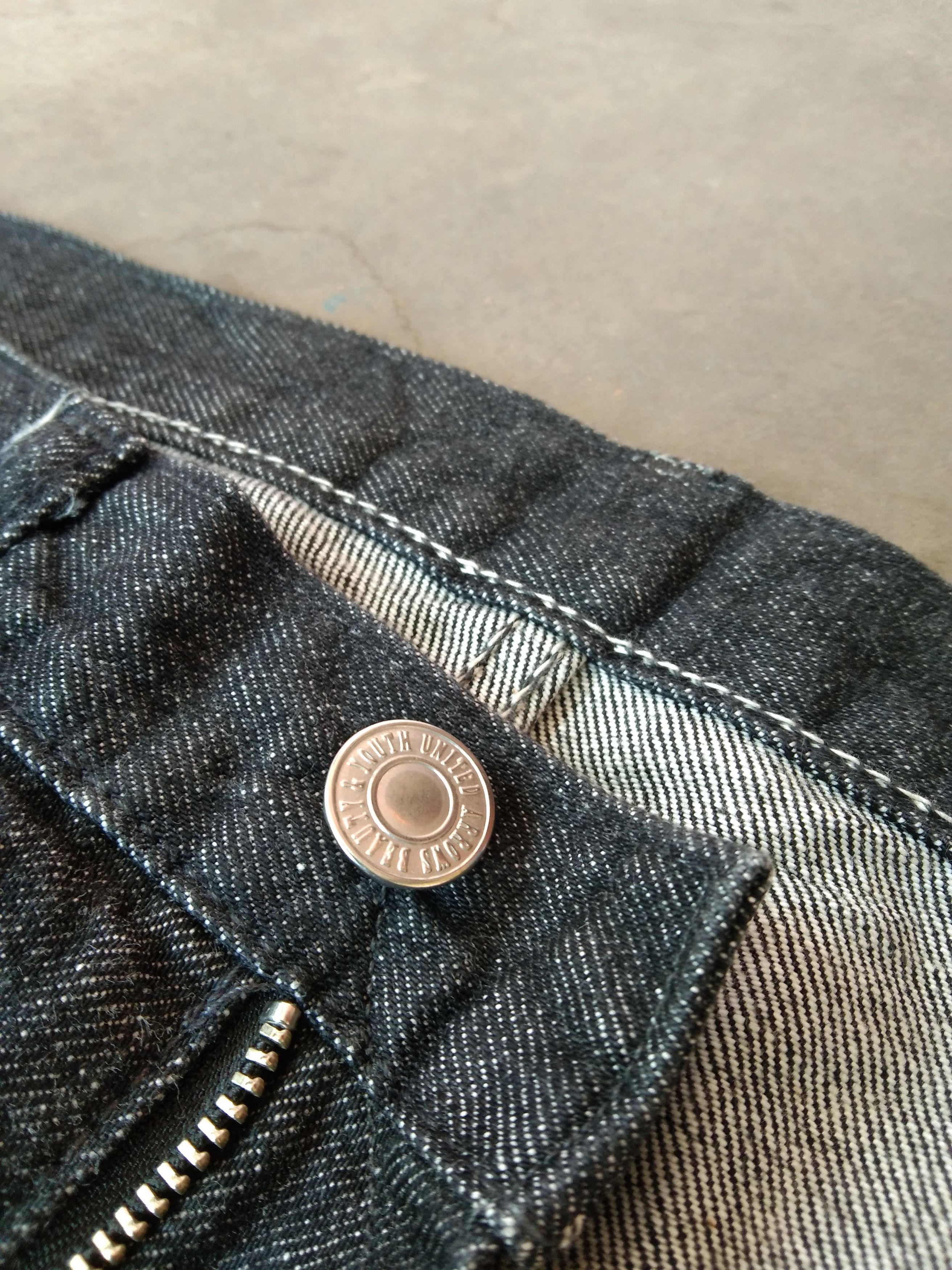 Japanese Brand Beauty & Youth Blue Denim Jeans 33x34 Size US 33 - 5 Thumbnail