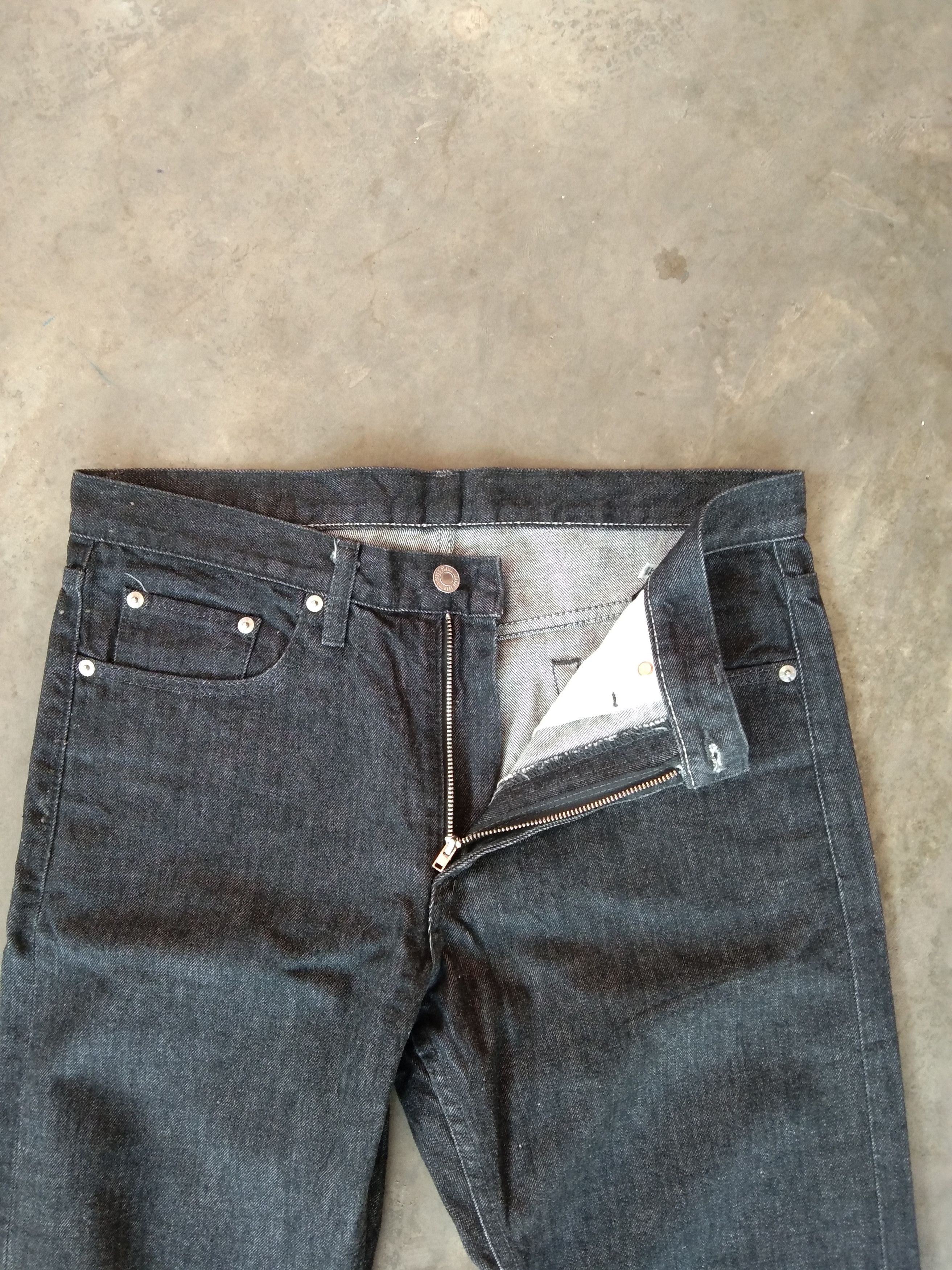 Japanese Brand Beauty & Youth Blue Denim Jeans 33x34 Size US 33 - 2 Thumbnail