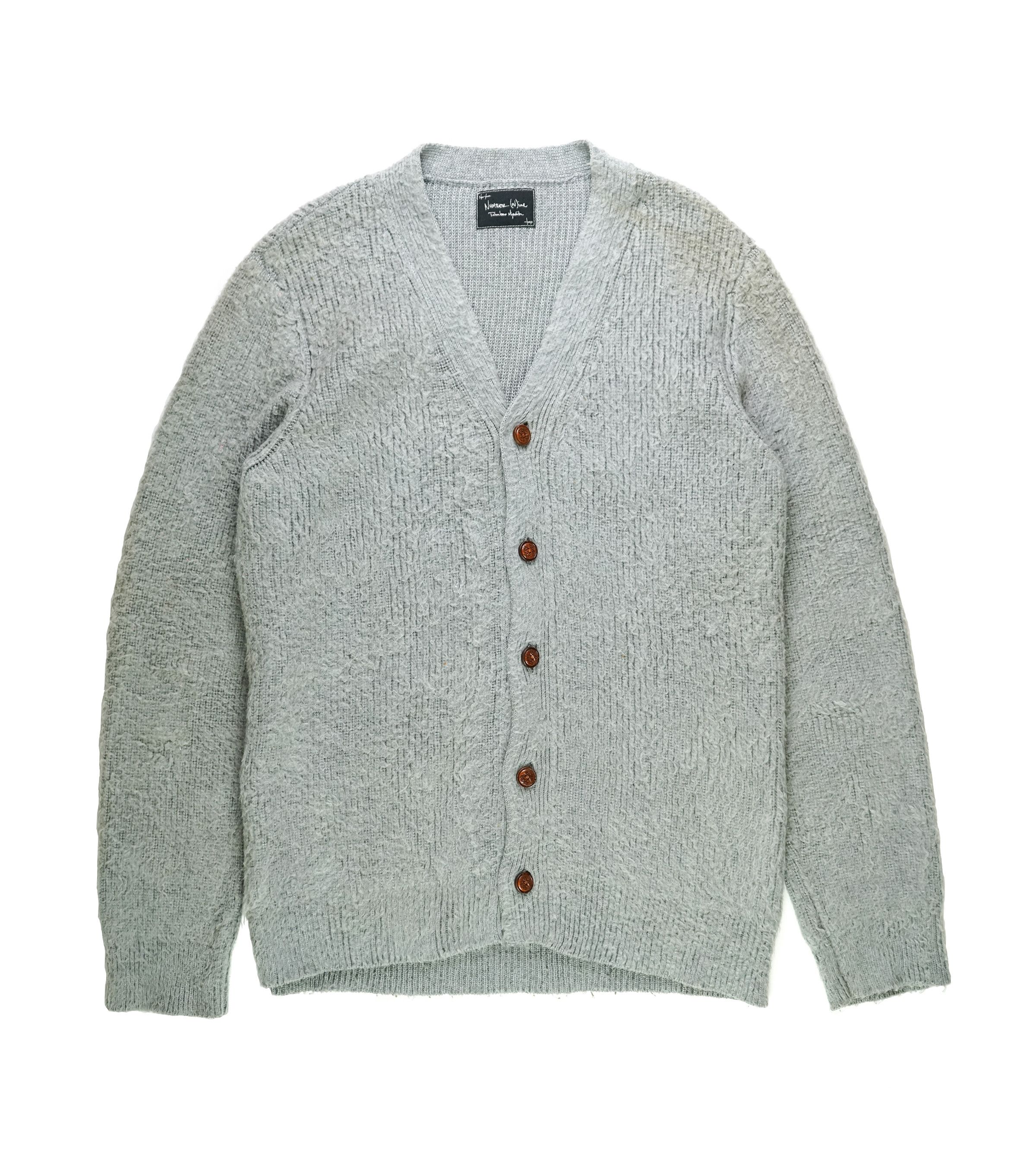 Number (N)ine Number nine ALPACA KNIT BIG CARDIGAN | Grailed