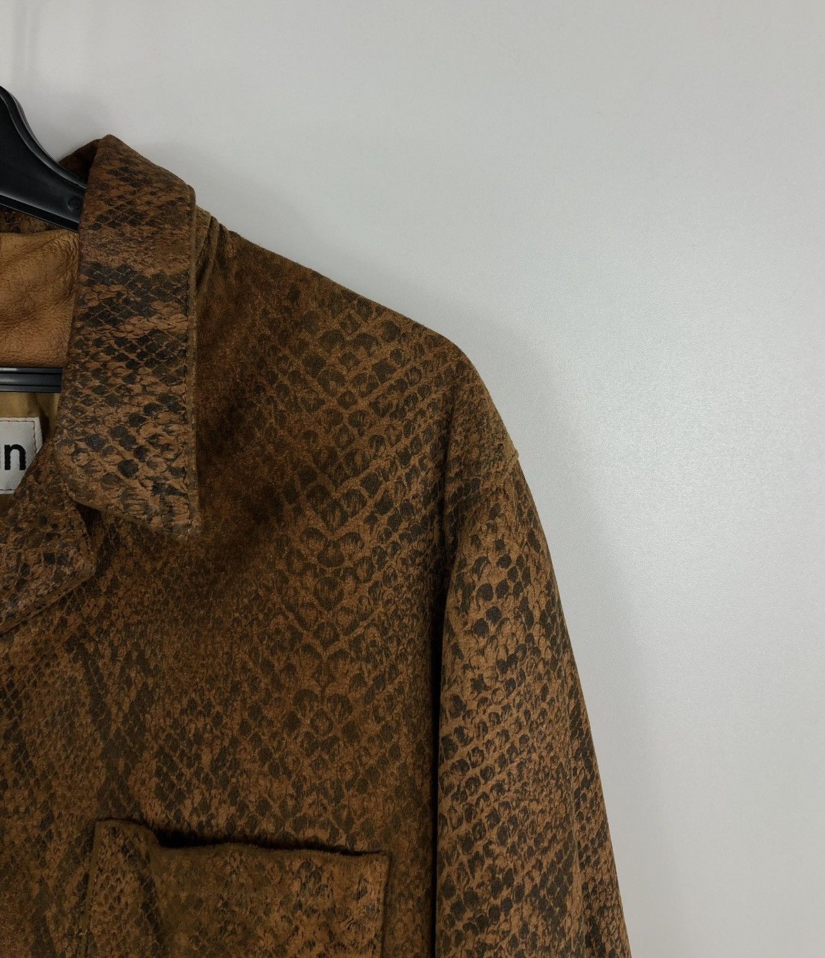 Designer × Vintage Mabrun Woman’s Crocodile Leather Jackets Button Style Sz L Size L / US 10 / IT 46 - 5 Thumbnail