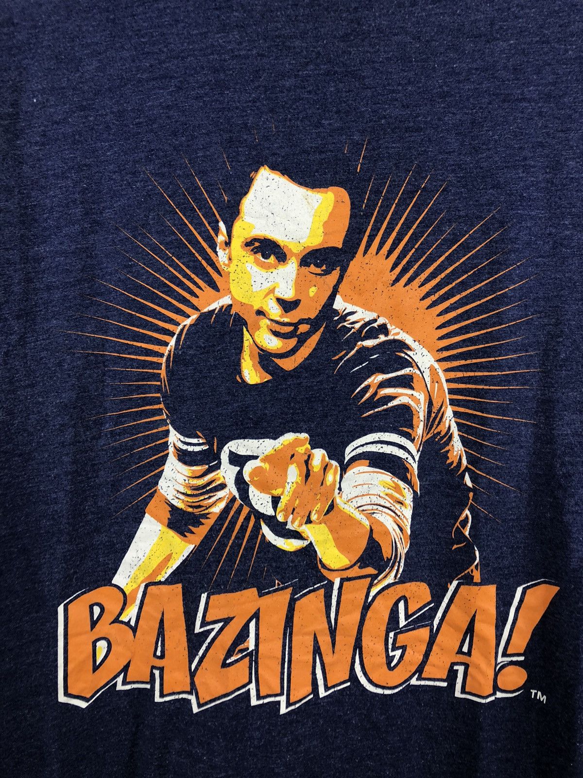 Other The Big Bang Bazinga Big Logo T Shirt Navy Size M Size US M / EU 48-50 / 2 - 6 Thumbnail