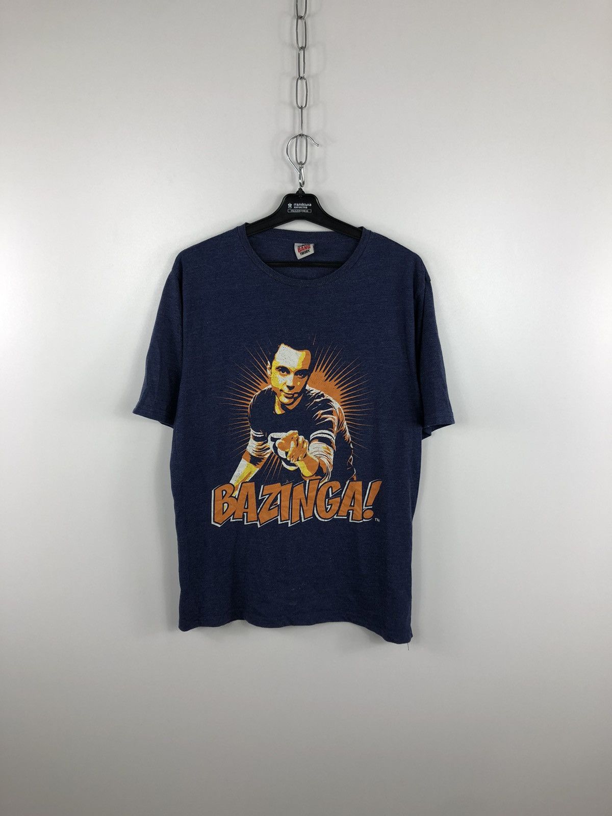 Other The Big Bang Bazinga Big Logo T Shirt Navy Size M Size US M / EU 48-50 / 2 - 1 Thumbnail