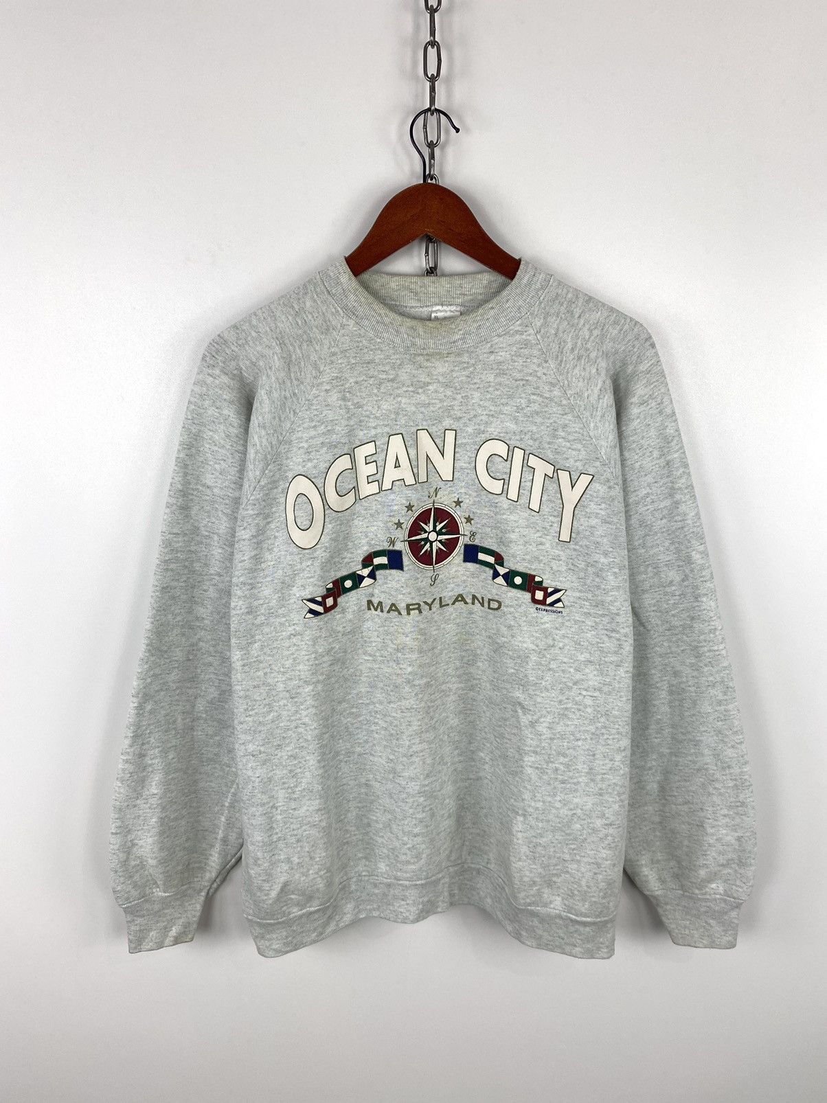 Fruit Of The Loom × Vintage VTG Ocean City Maryland Sweatshirt Made in USA Size XL Size US XL / EU 56 / 4 - 1 Thumbnail