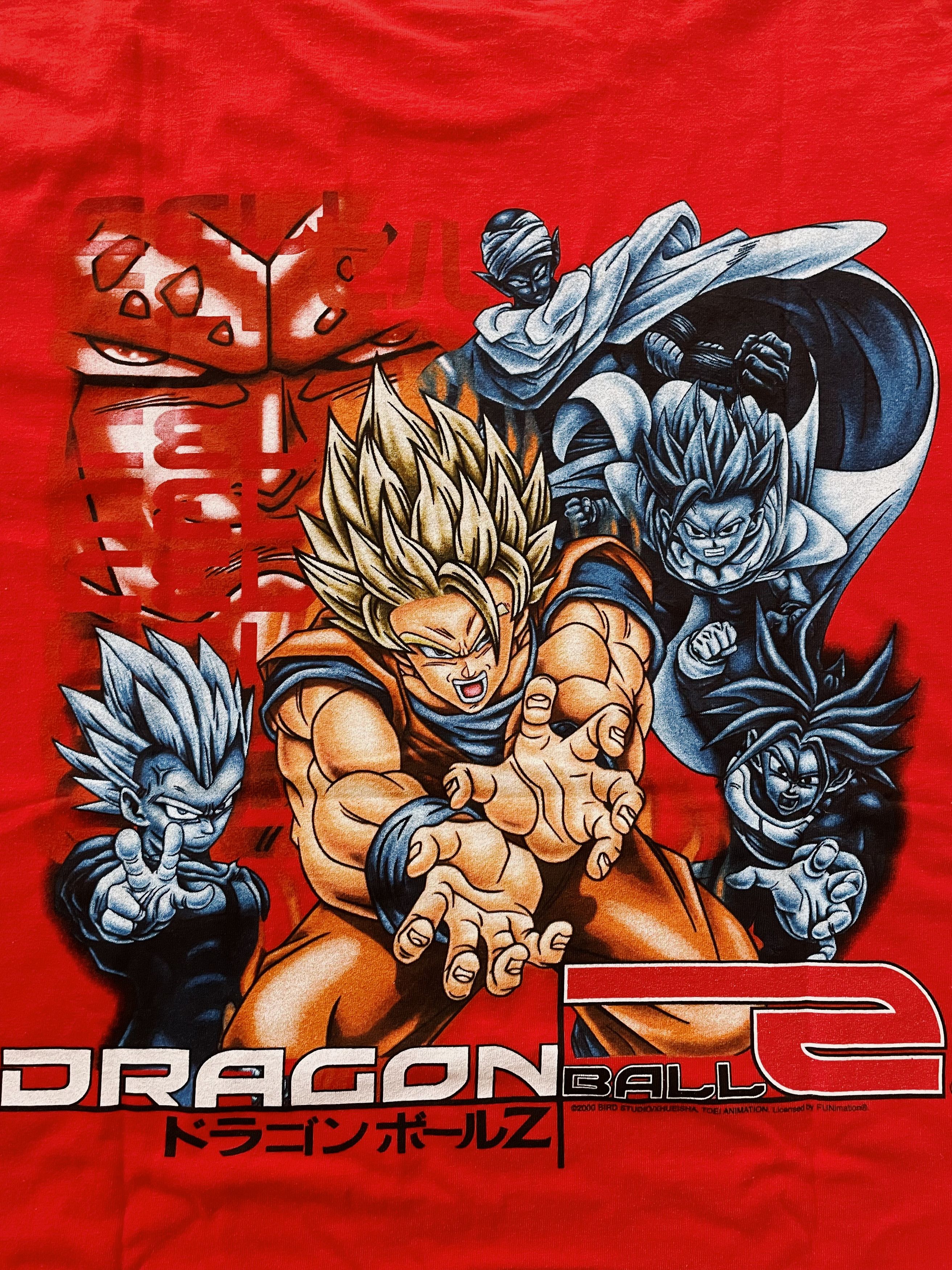 Anime × Japanese Brand × Vintage Vintage 2000 Y2K Dragon Ball Z Licensed T-shirt Red Size US M / EU 48-50 / 2 - 3 Thumbnail
